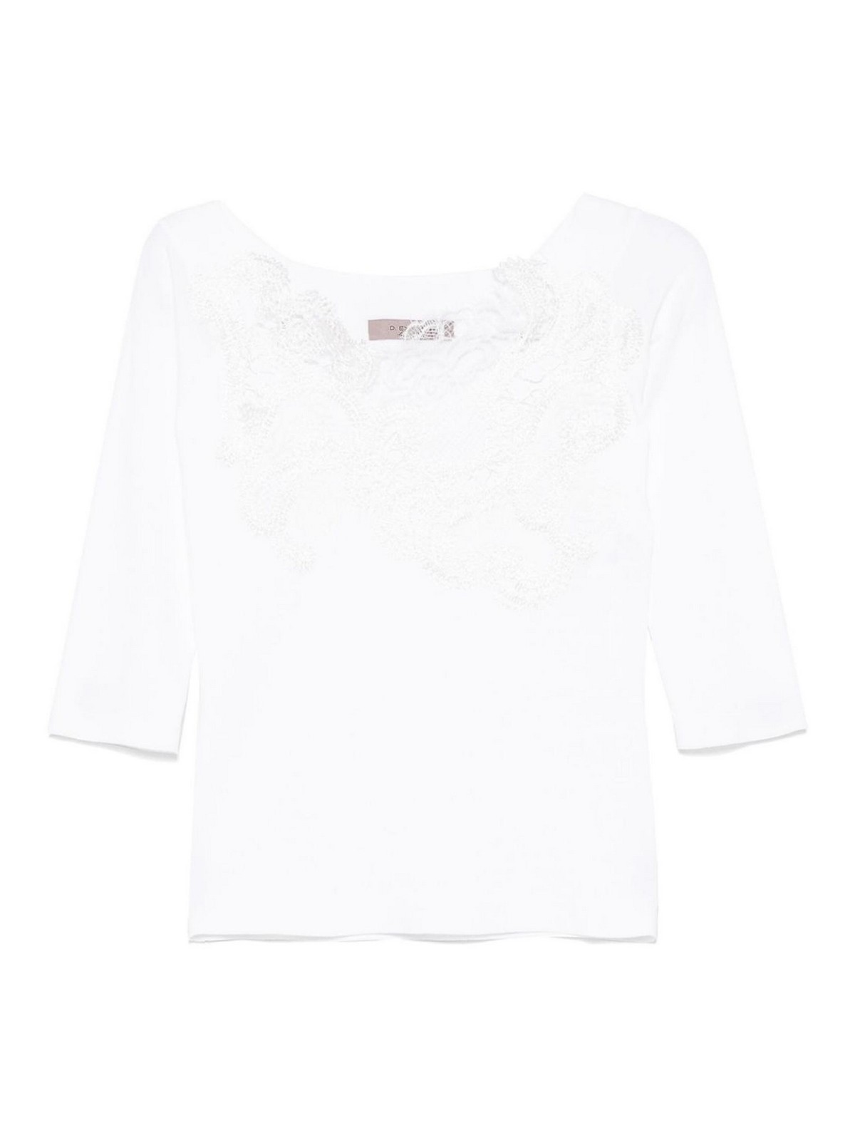 D Exterior Camiseta - Blanco