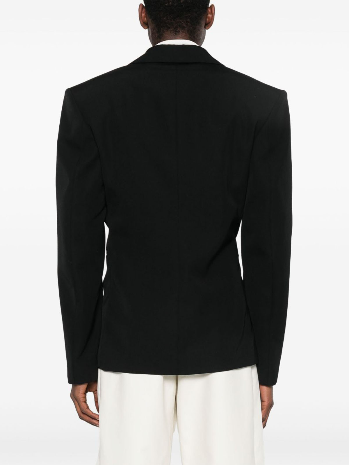 Jacquemus Double-breasted Jacket Featuring Shoulder Pads