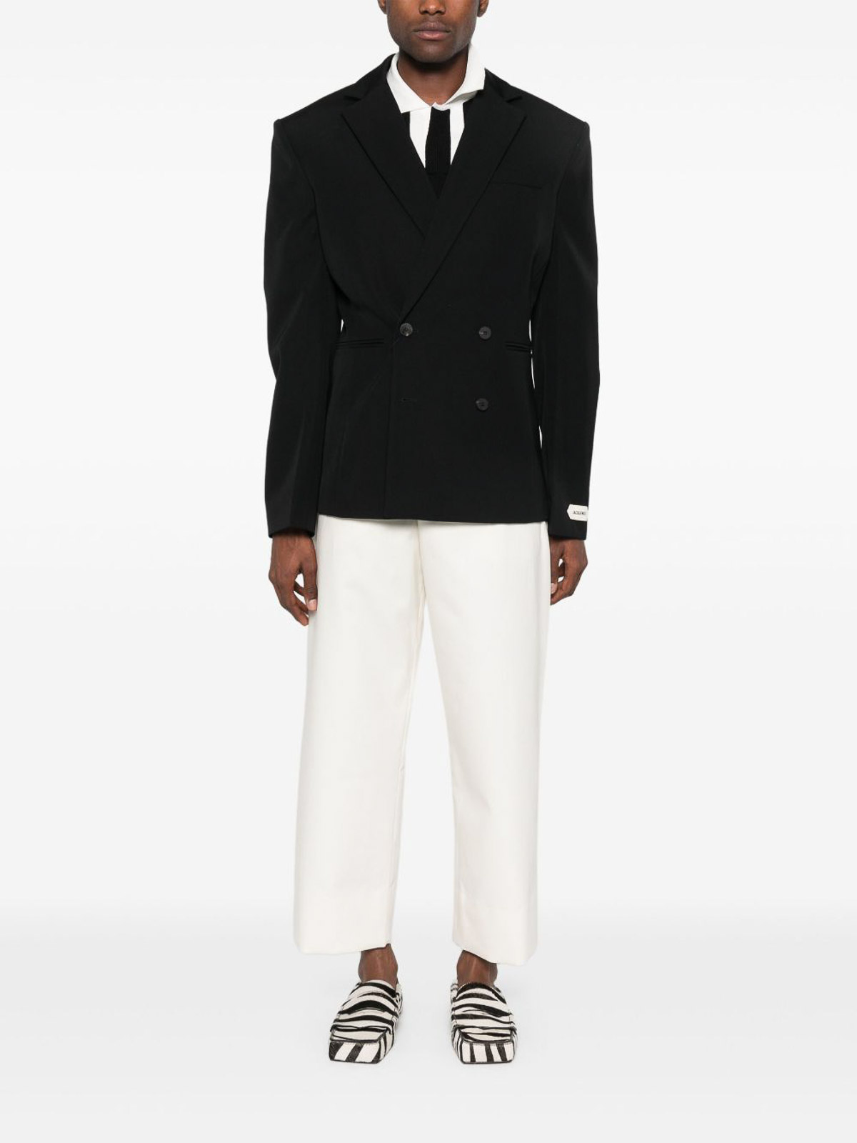 Jacquemus Double-breasted Jacket Featuring Shoulder Pads
