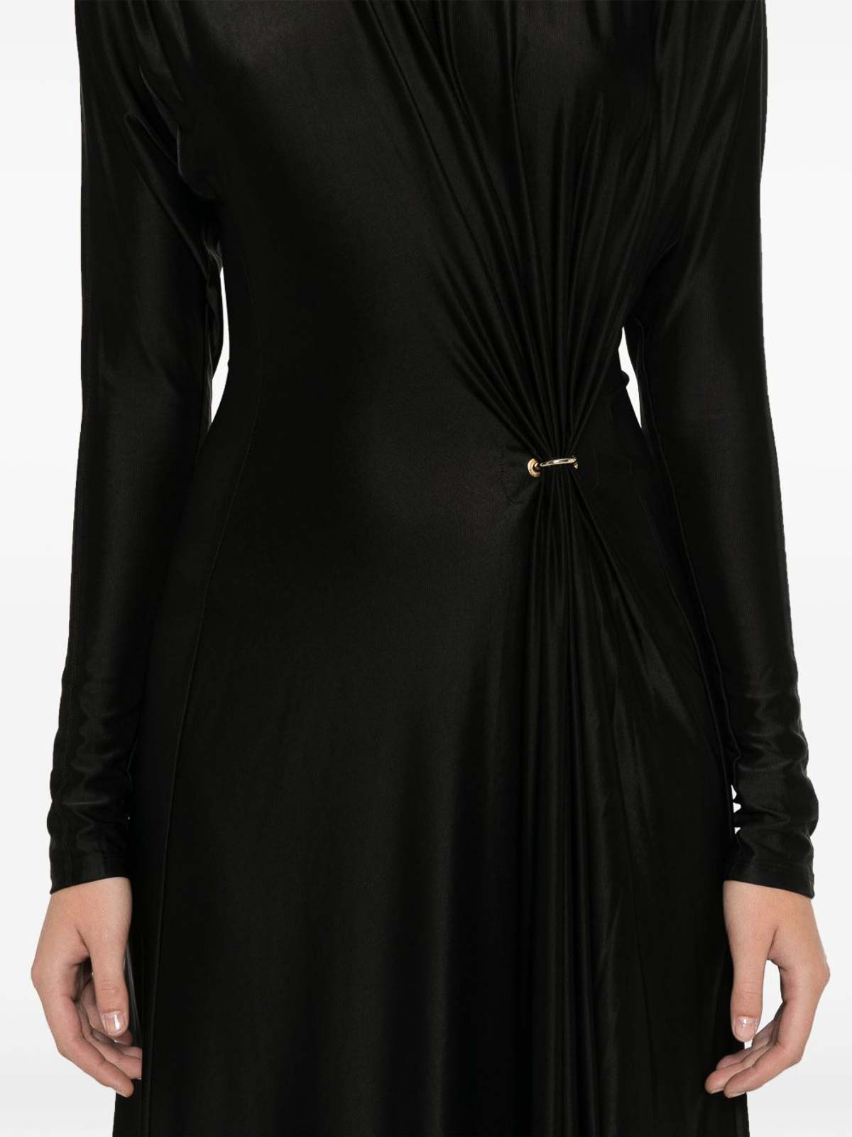 RABANNE VESTIDO LARGO - NEGRO