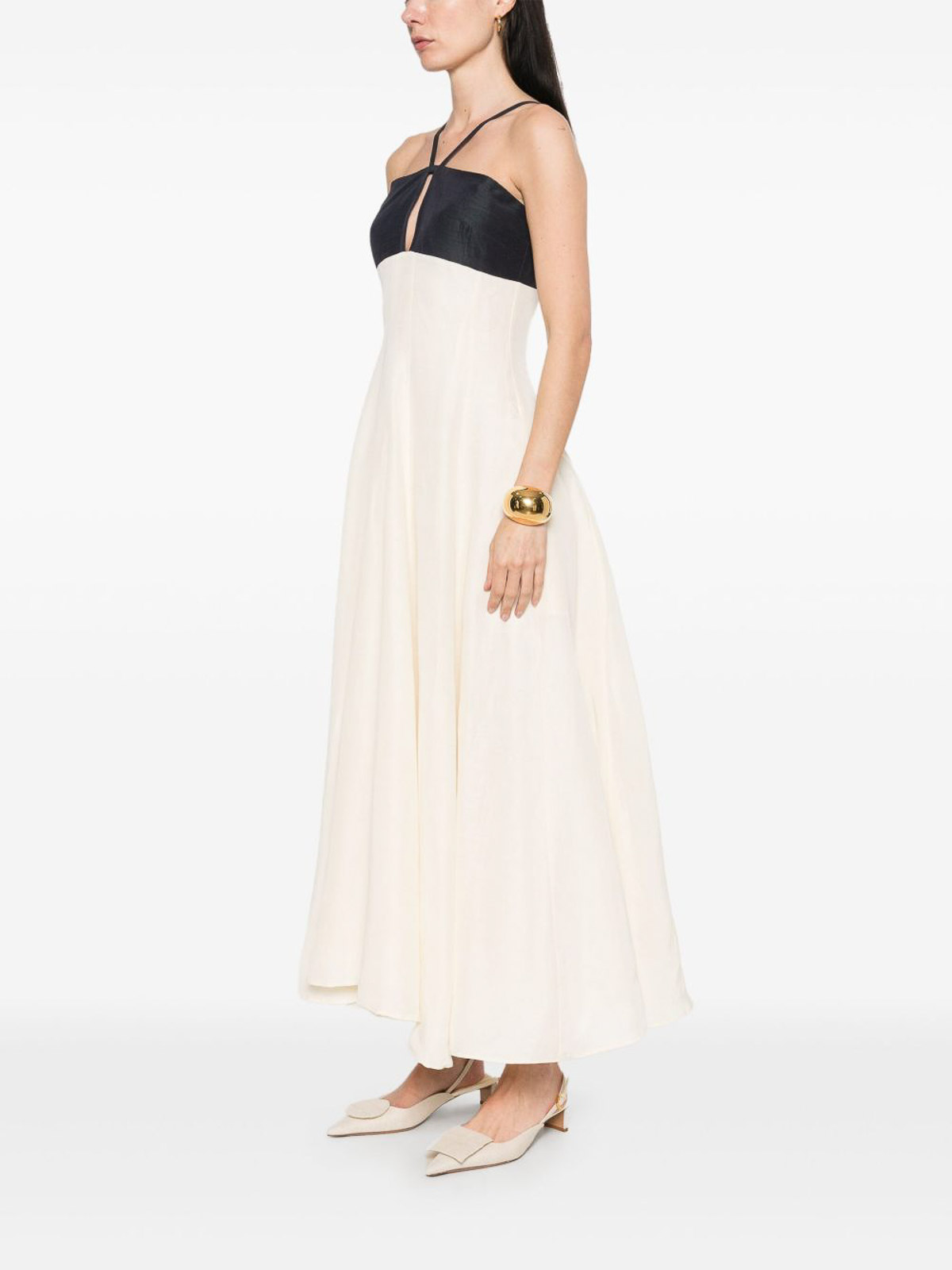 Shop Raquel Diniz Vestido Largo - Blanco