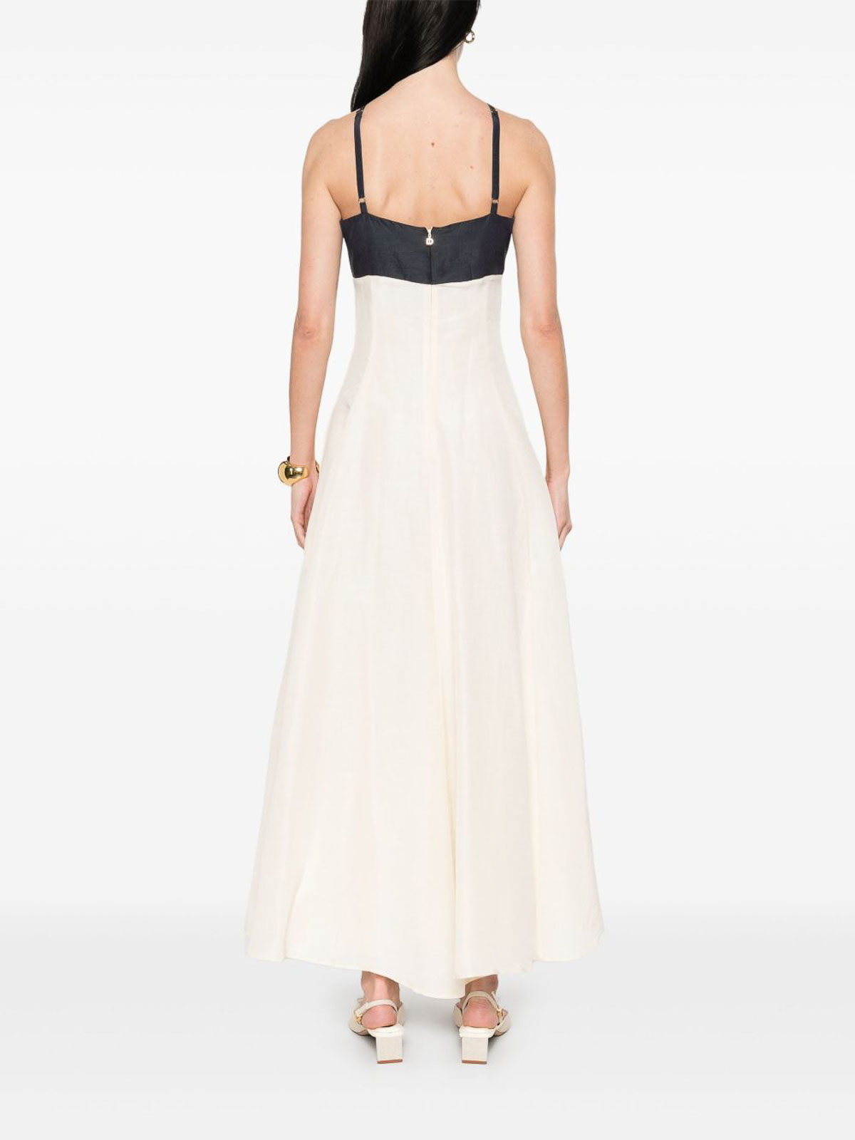 Shop Raquel Diniz Vestido Largo - Blanco