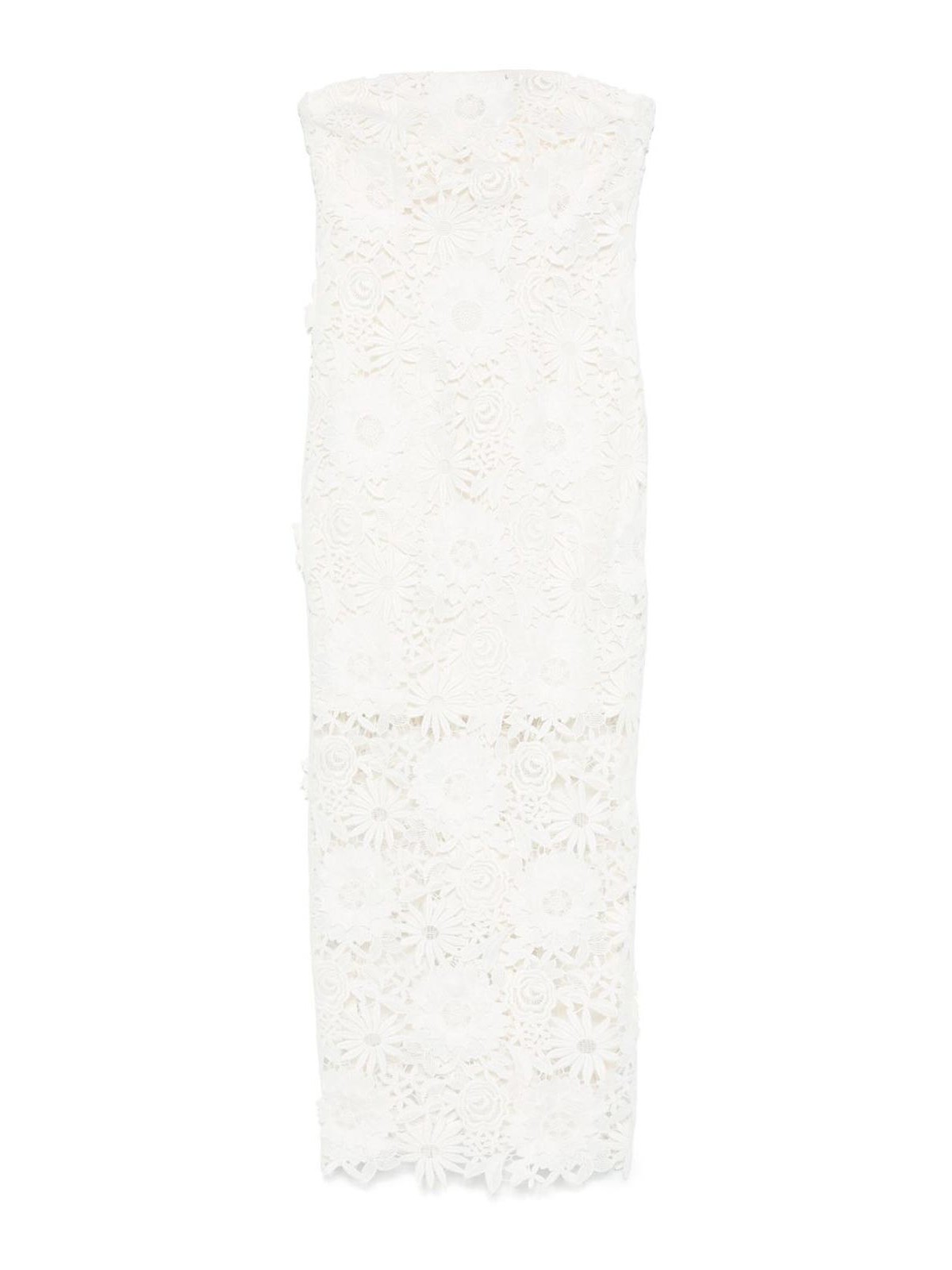 Rotate Birger Christensen Vestido Midi - Blanco
