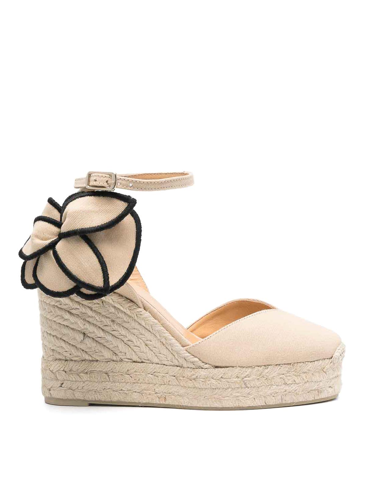 Castaã±er Coco Wedge Espadrilles In Multi