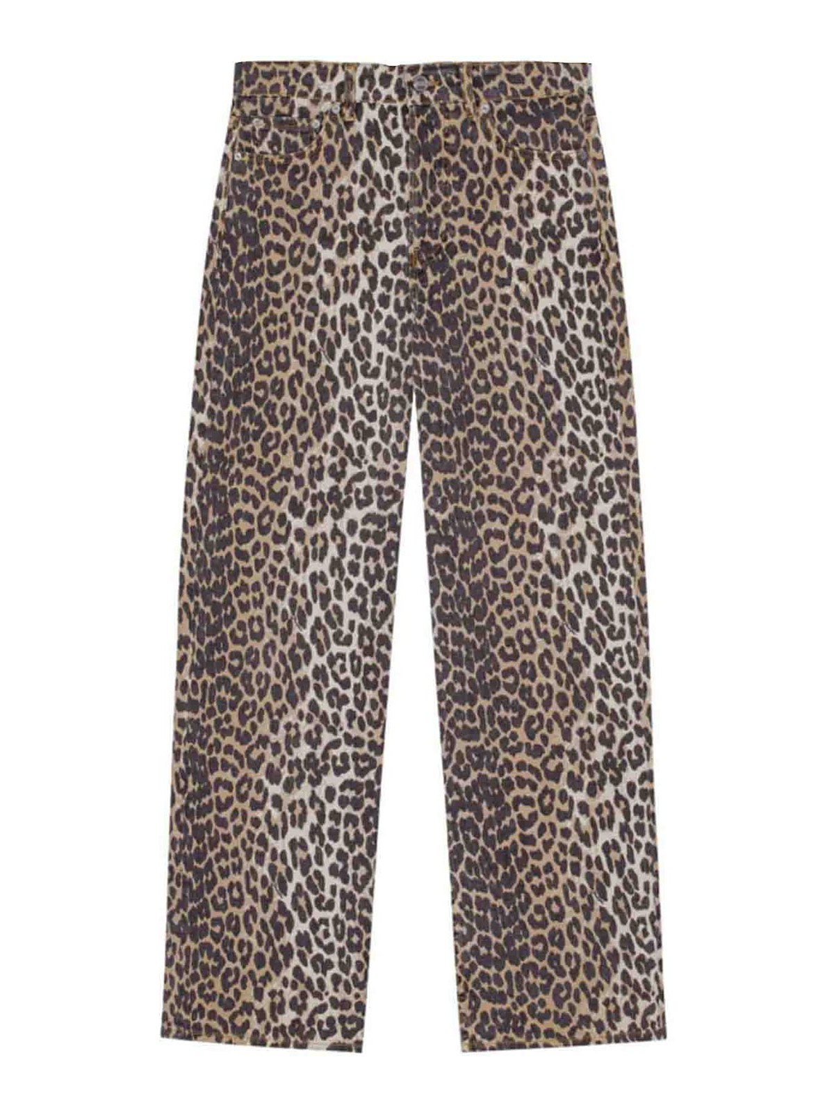 Ganni Leopard Jeans