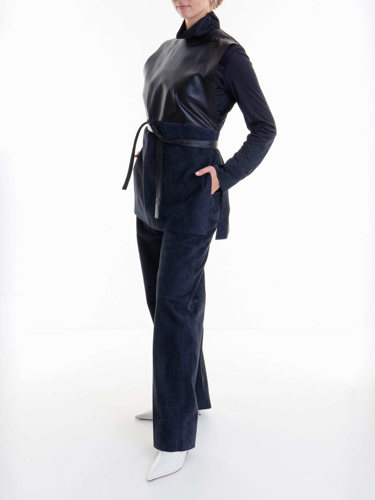 Shop Fabiana Filippi Chaleco - Azul