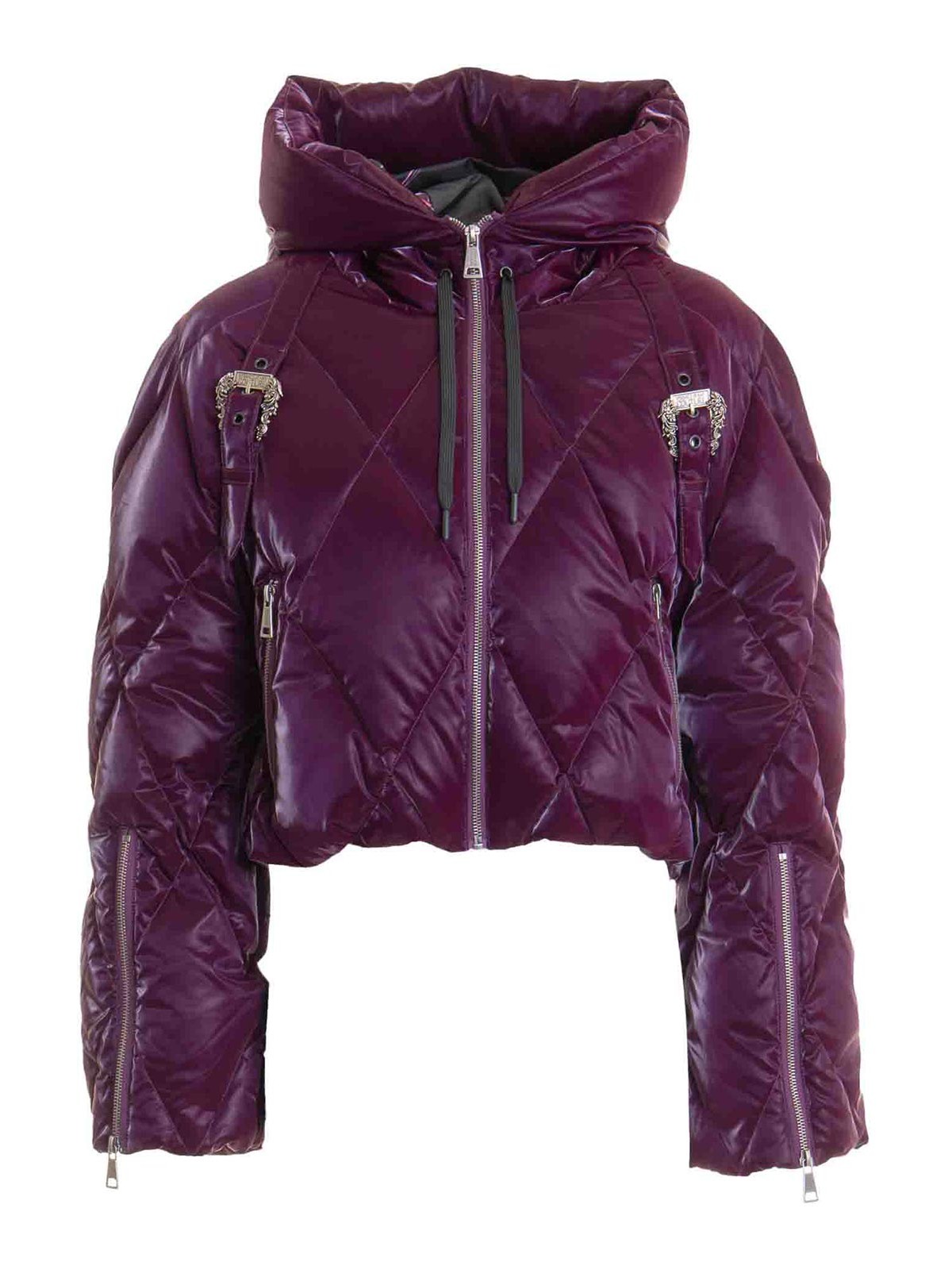VERSACE JEANS COUTURE CHAQUETA ALCOCHADA - PÚRPURA 