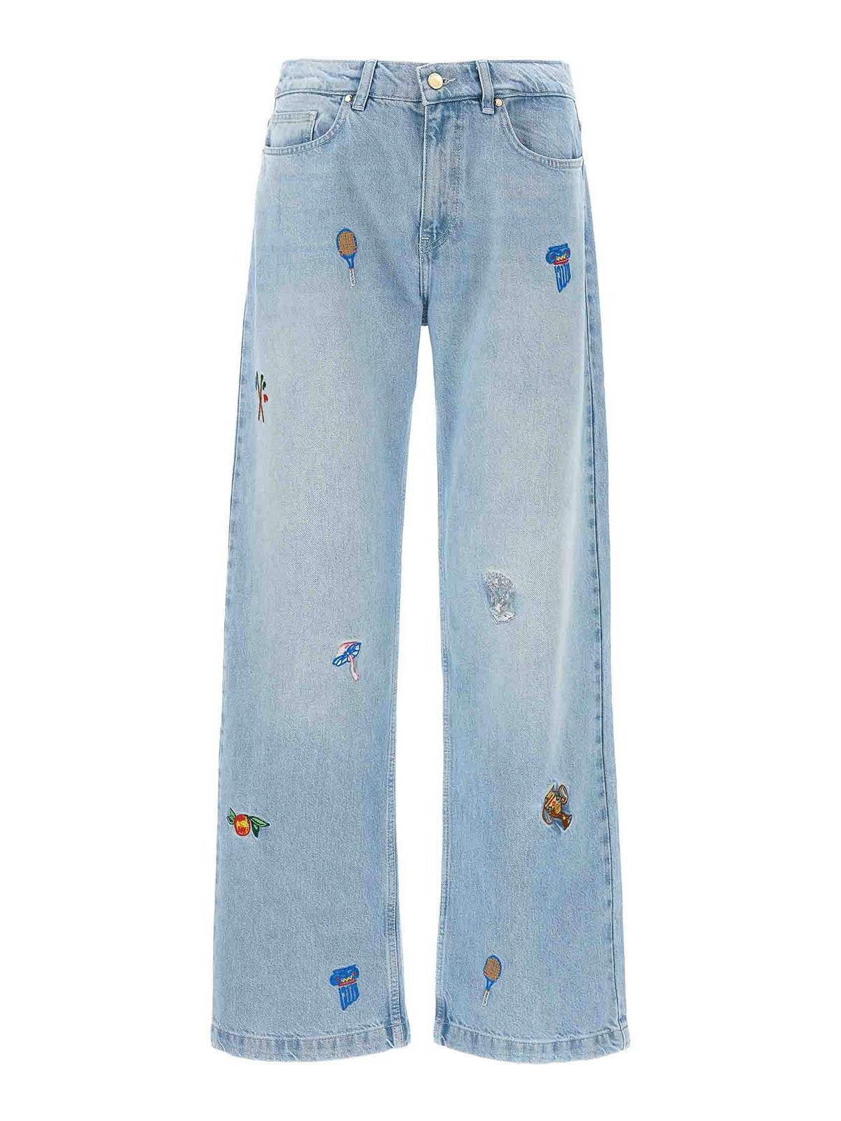 Casablanca Embroidered Motif Jeans