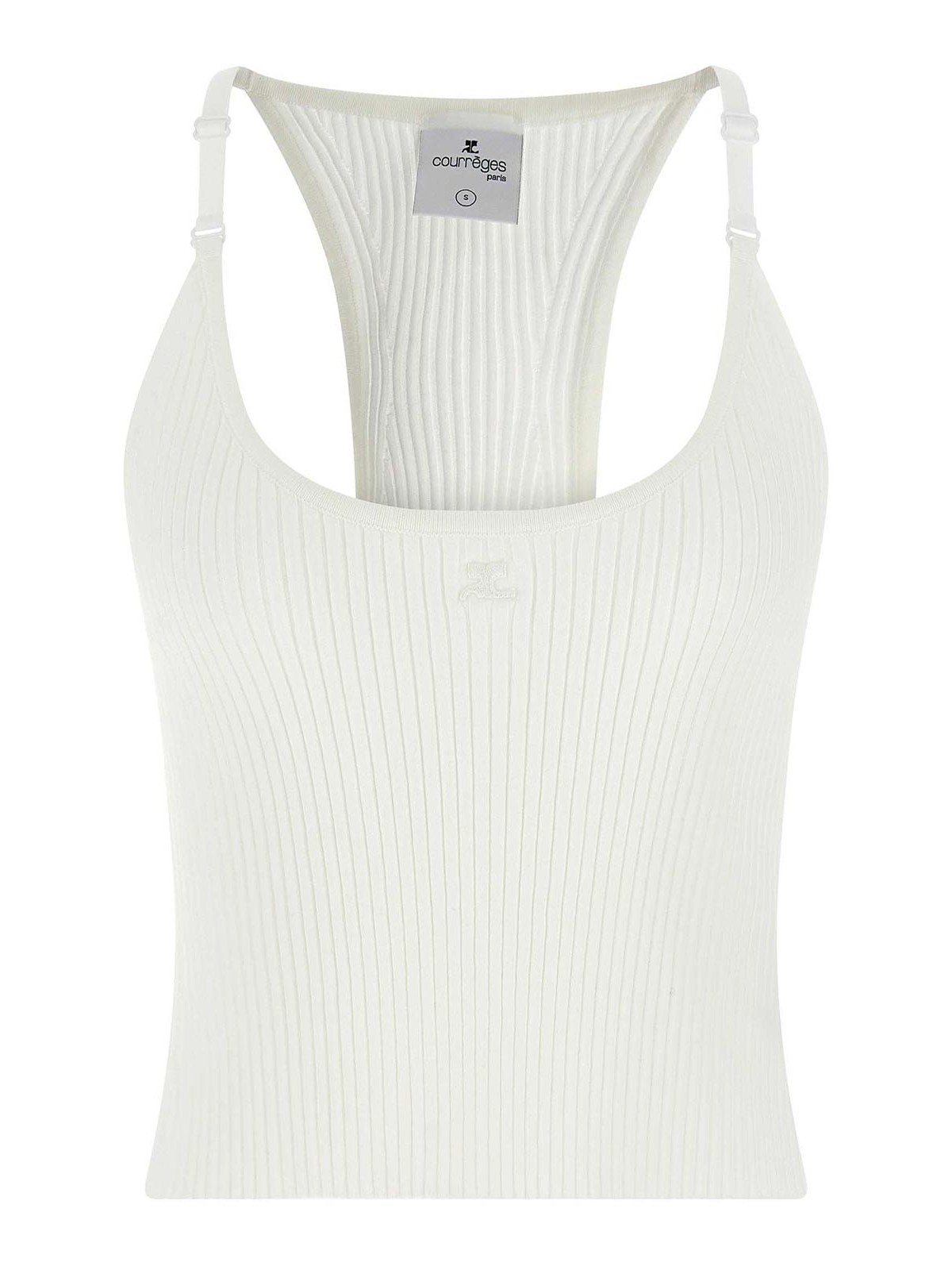 Shop Courrèges Top - Blanco