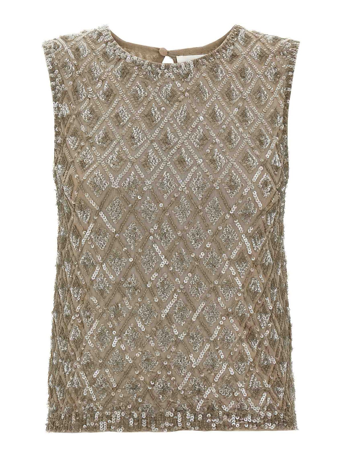 Shop P.a.r.o.s.h Blusa - Beis
