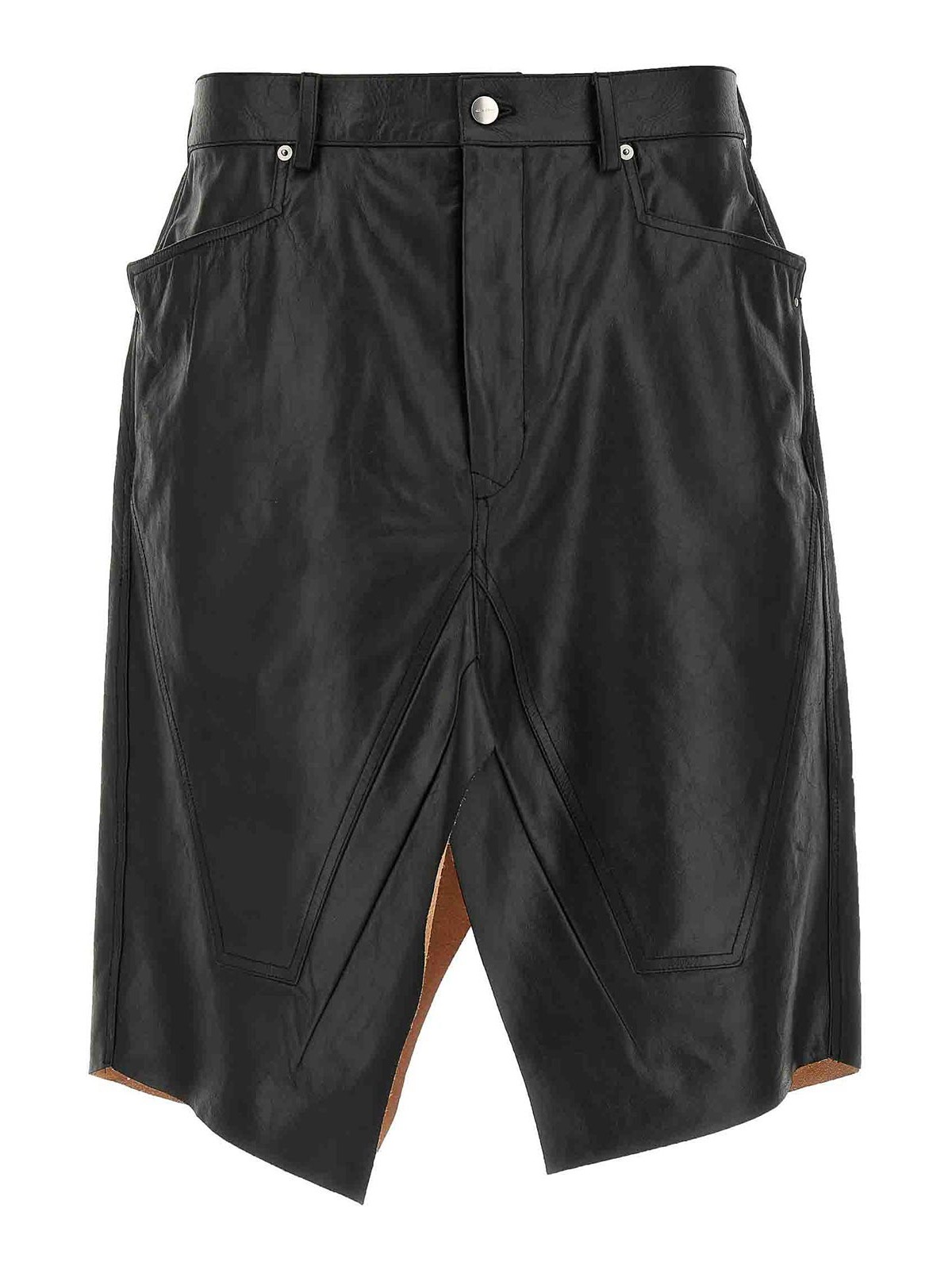 Rick Owens Slivered Skirt - Black - Men|RU01E5345LTP09