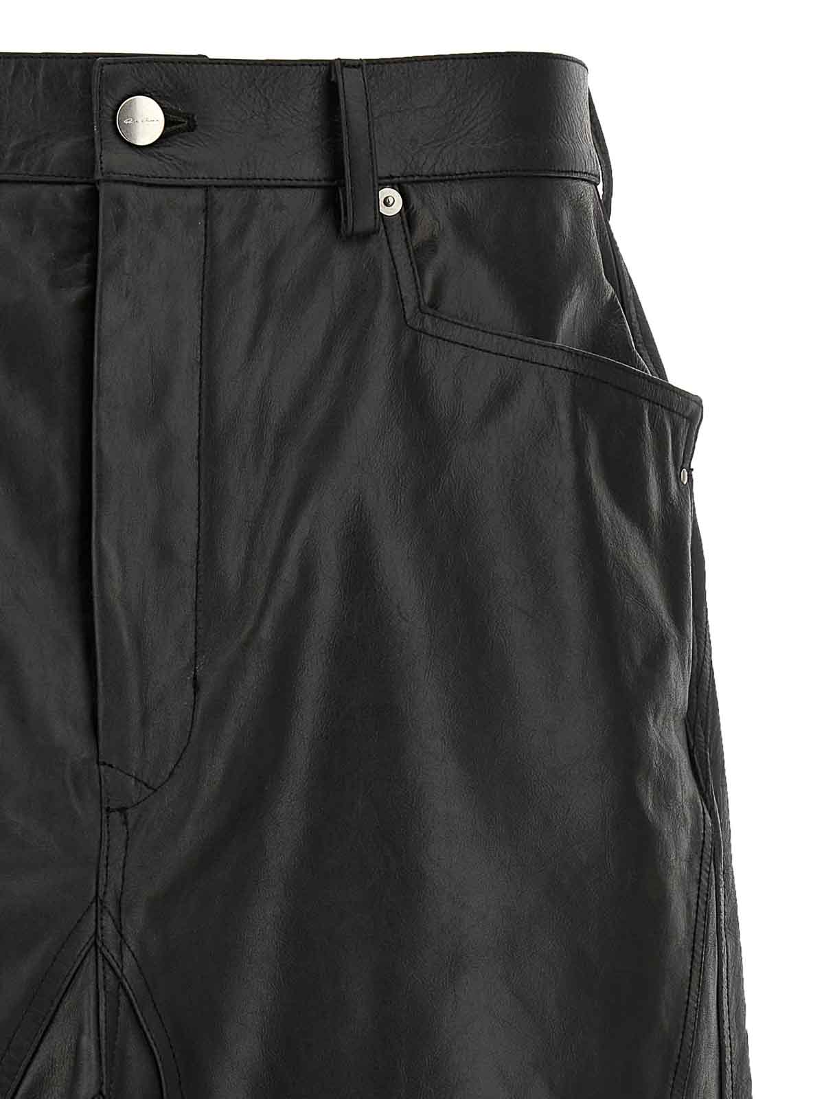 Rick Owens Slivered Skirt - Black - Men|RU01E5345LTP09