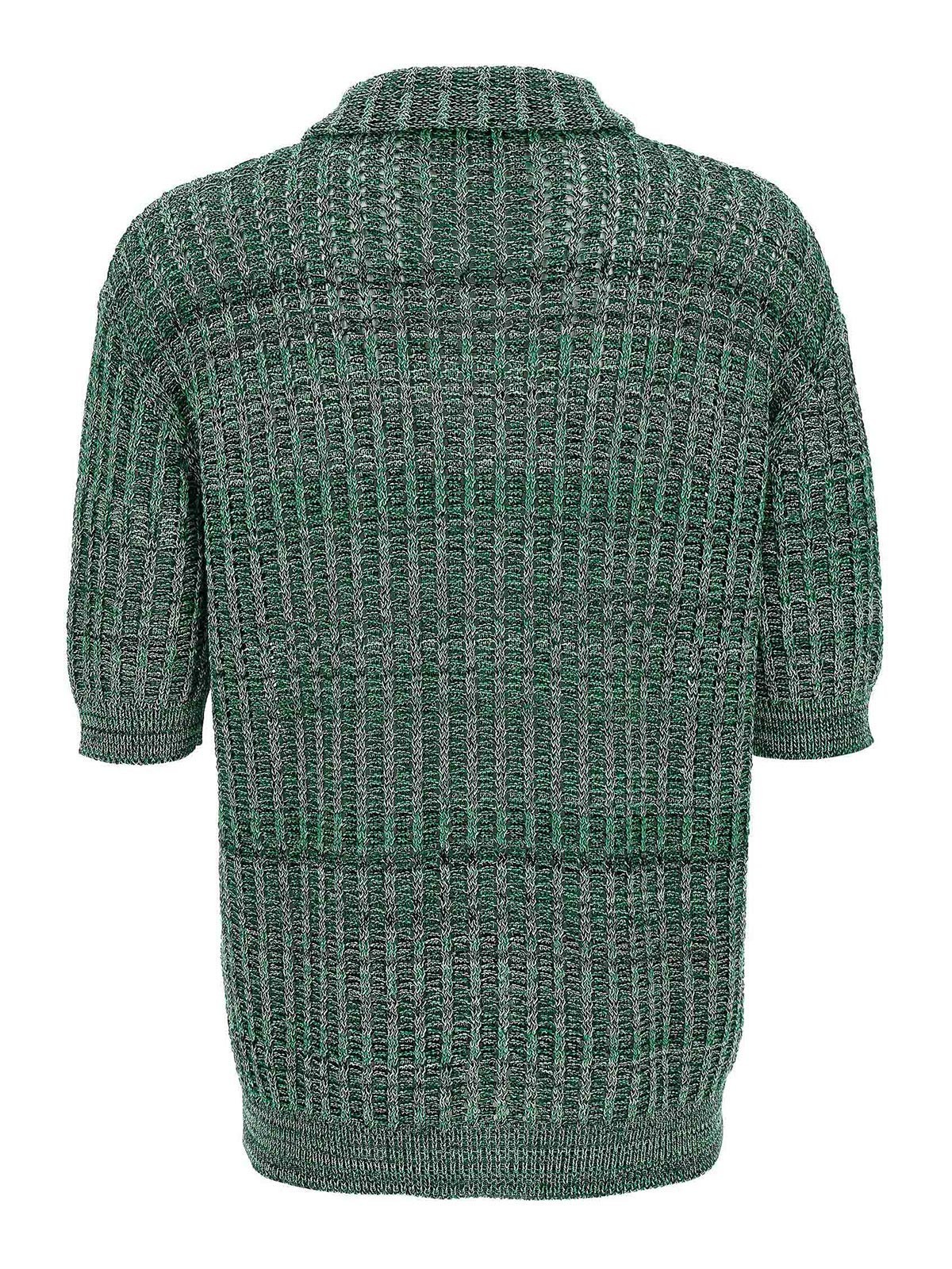 Roberto Collina Polo Shirt Textured Front Pocket
