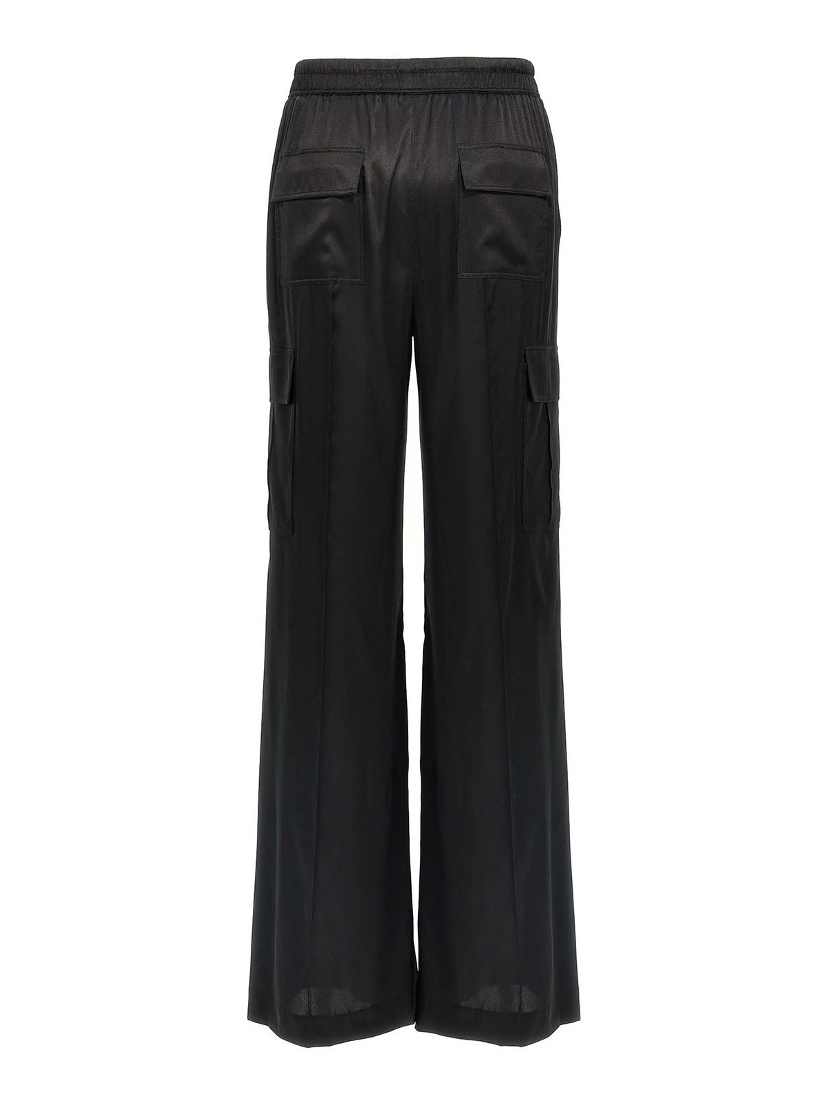 Tom Ford Stretch Silk Satin Flare Leg Cargo Pajama Pants