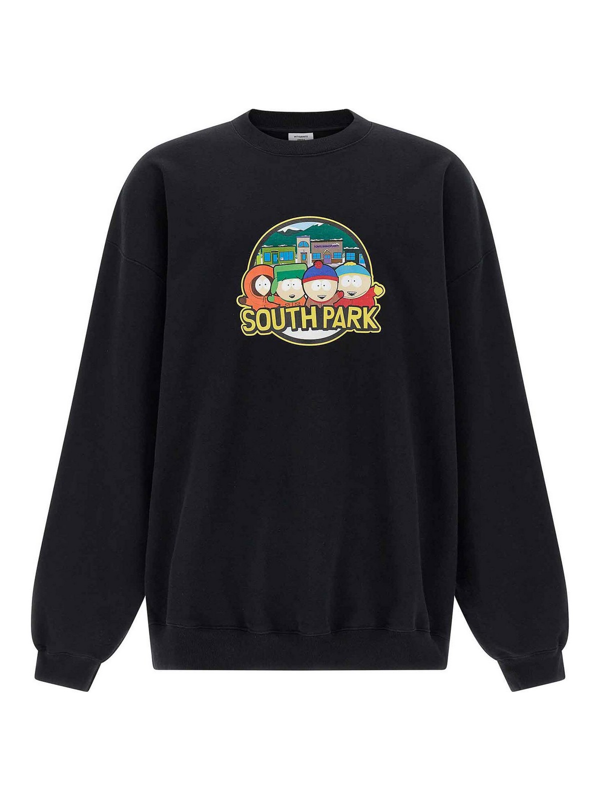 Vetements Black Runway 'south Park' Oversized Sweatshirt