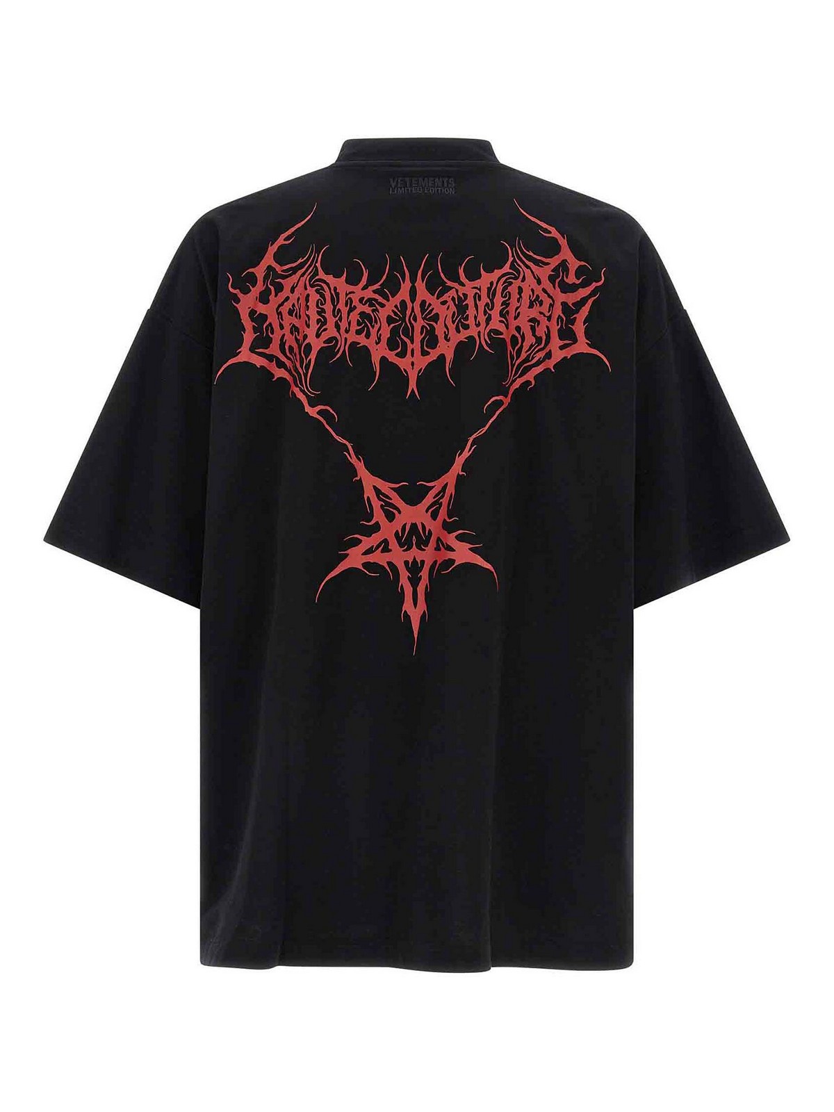 Vetements Death Metal T-Shirt - Black - Men|UA66TR640BRBLACKRED