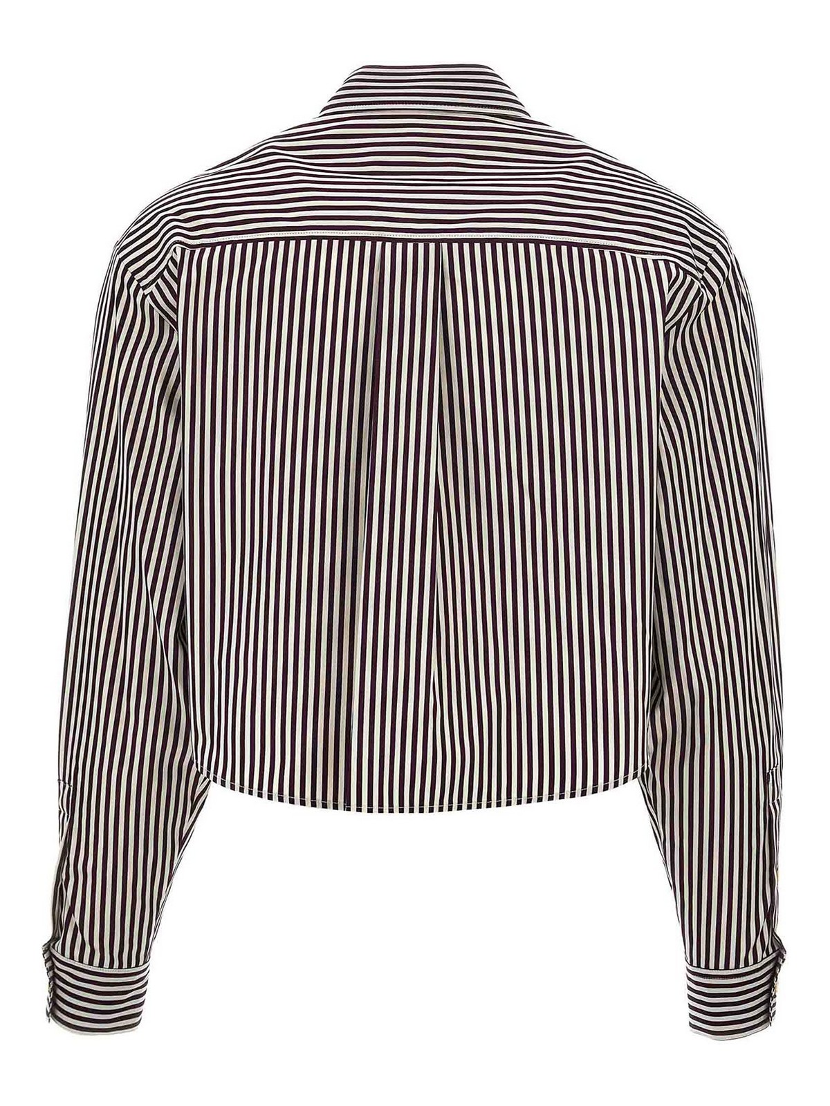 Isabel Marant Maroon Fleora Cropped Shirt In Red