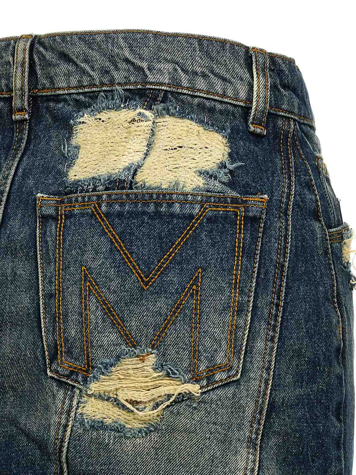 スカート MARC JACOBS 'The Rip And Repair Straight Jean' skirt Blue 19982432_53741881_1000.jpg