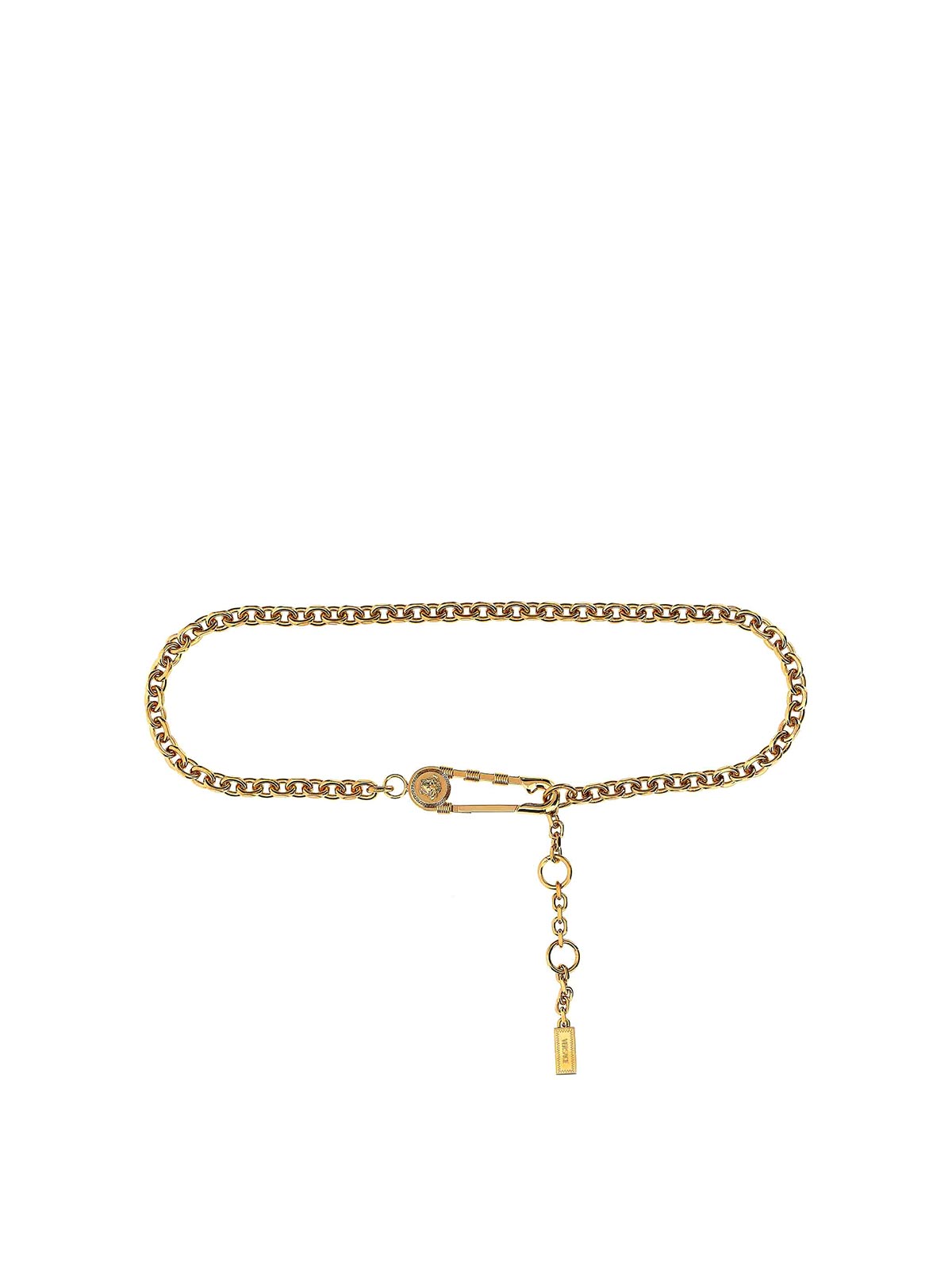 Versace Metal Belt In Gold