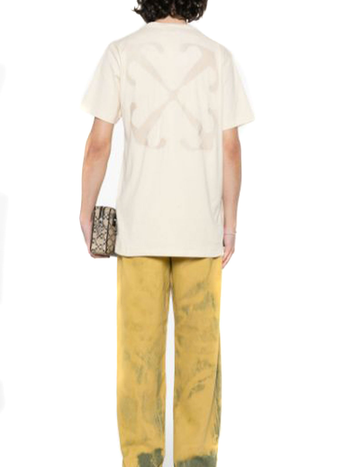 Off-white Crew Neck Soft Fabric T-shirt