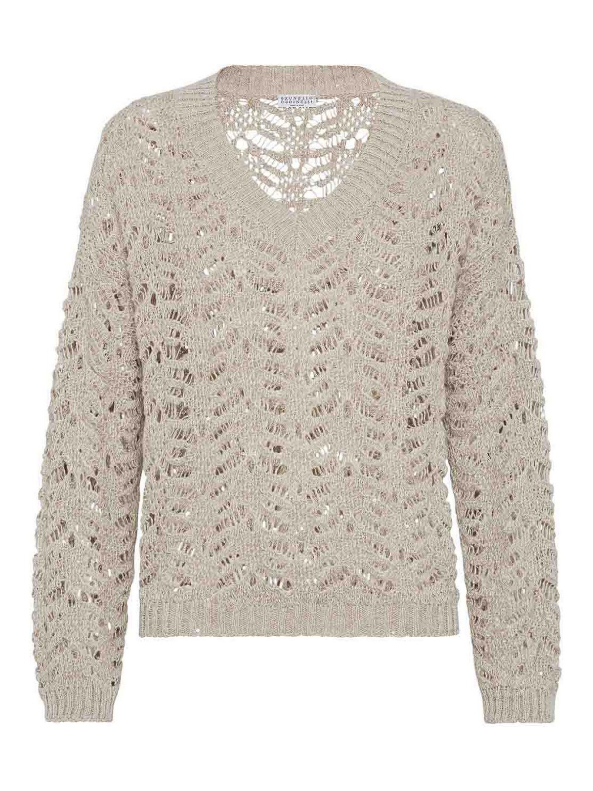Brunello Cucinelli Foliage Lace Sweater