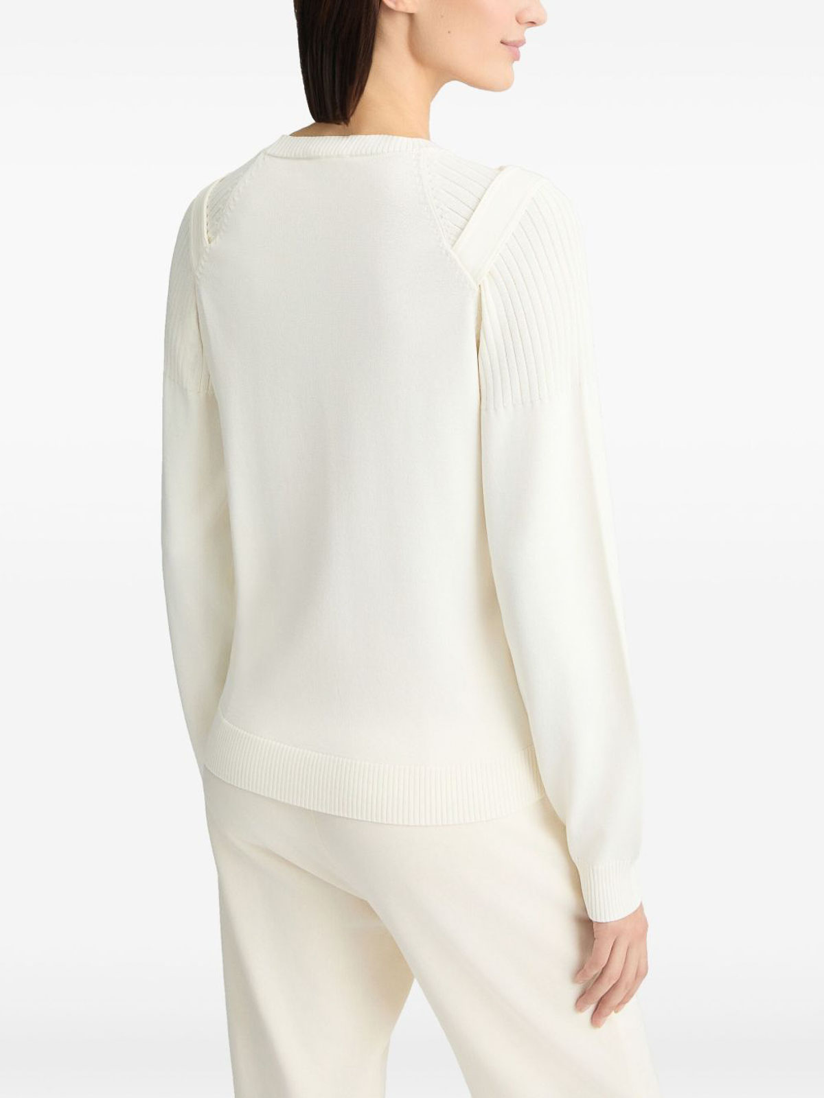 Shop Liu •jo Suéter Con Escote Barco - Blanco