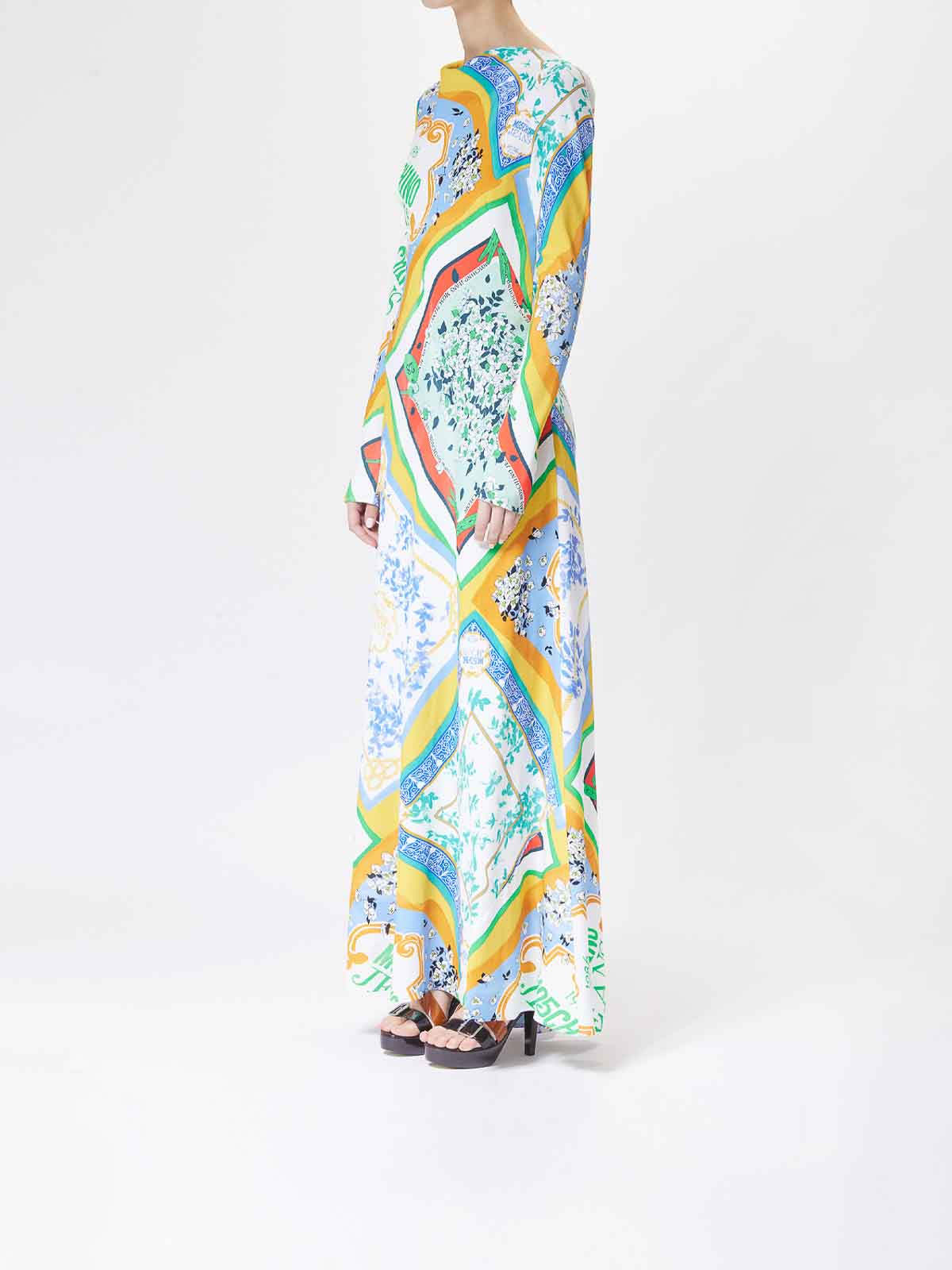 Shop Moschino Jeans Vestido De Noche - Multicolor