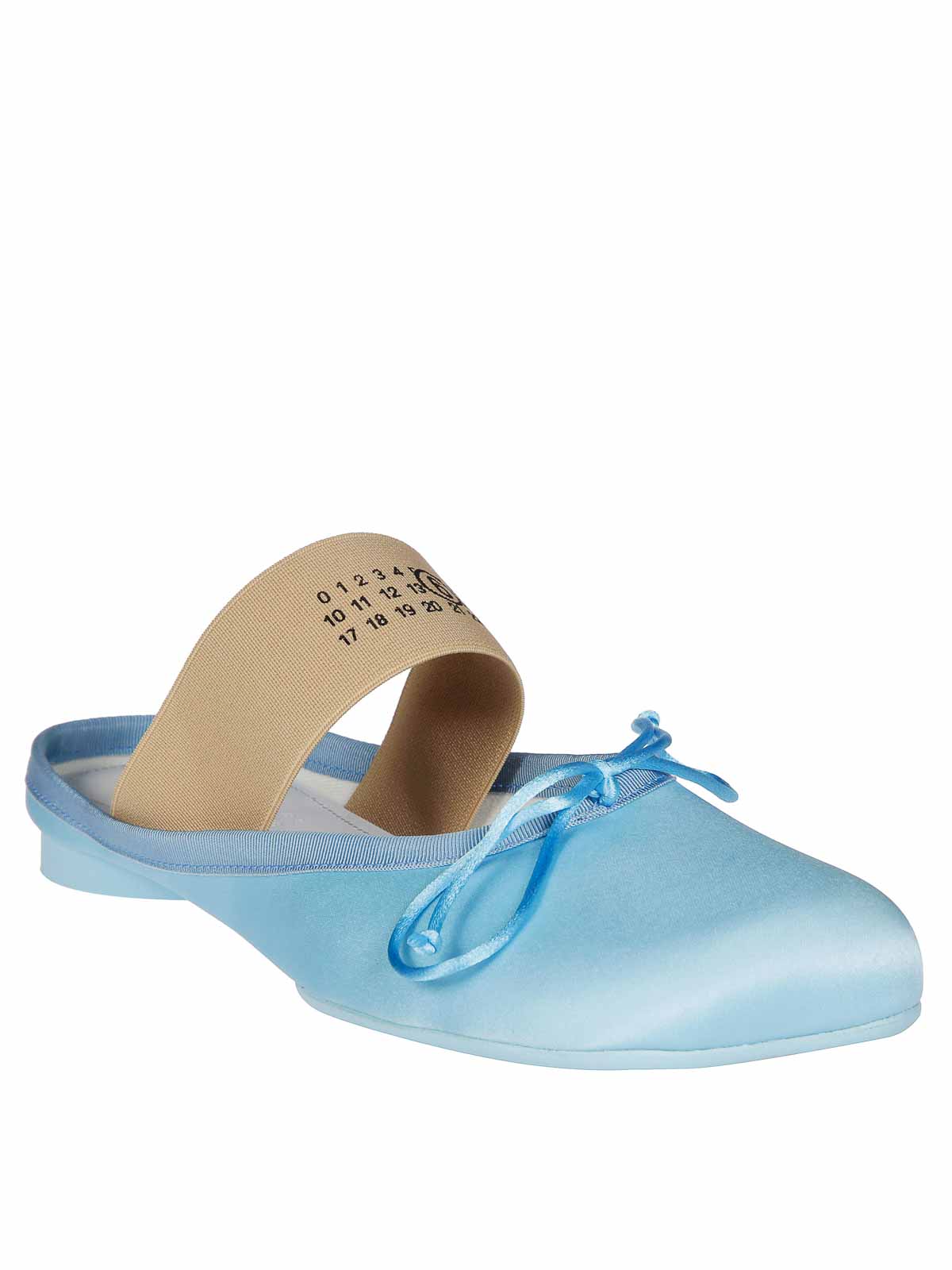 Shop Mm6 Maison Margiela Band Detailed Flats