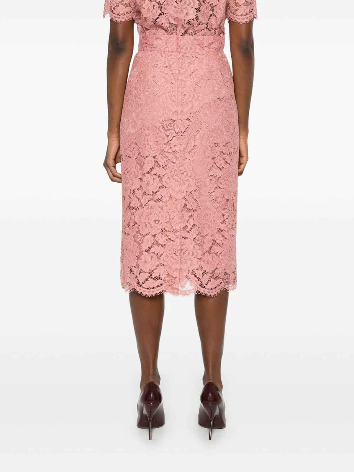 スカート Dolce & Gabbana Lace midi skirt Lace midi skirt in Black for Women | Dolce&Gabbana® US