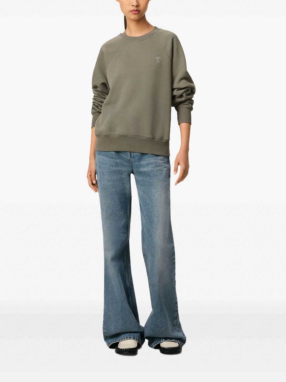 Ami Alexandre Mattiussi Ami Paris Mid Weight Sweatshirt Adc Tonal