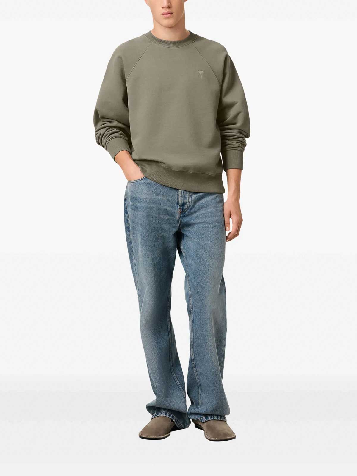 Ami Alexandre Mattiussi Ami Paris Mid Weight Sweatshirt Adc Tonal