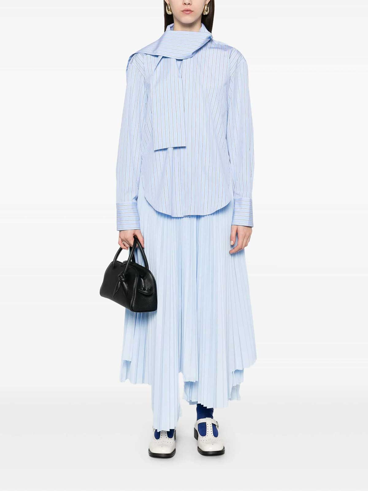 Plan C Asymmetrical Pliss Skirt