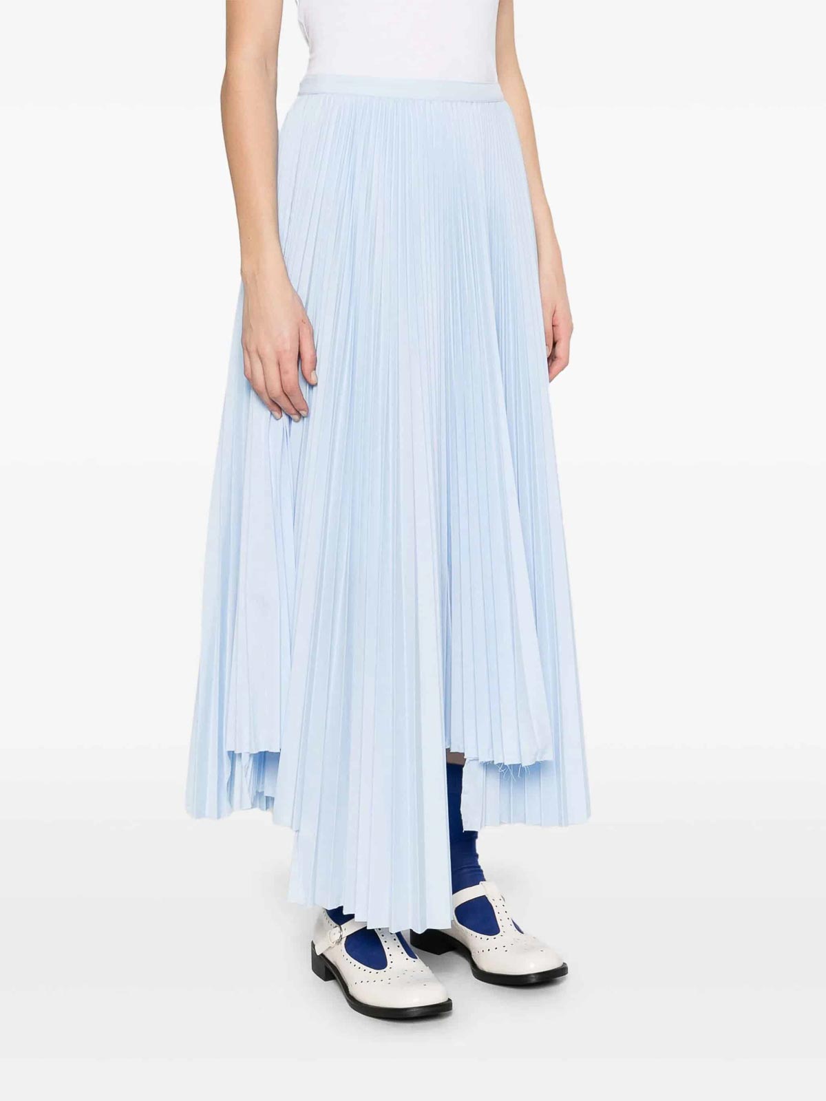 Plan C Asymmetrical Pliss Skirt