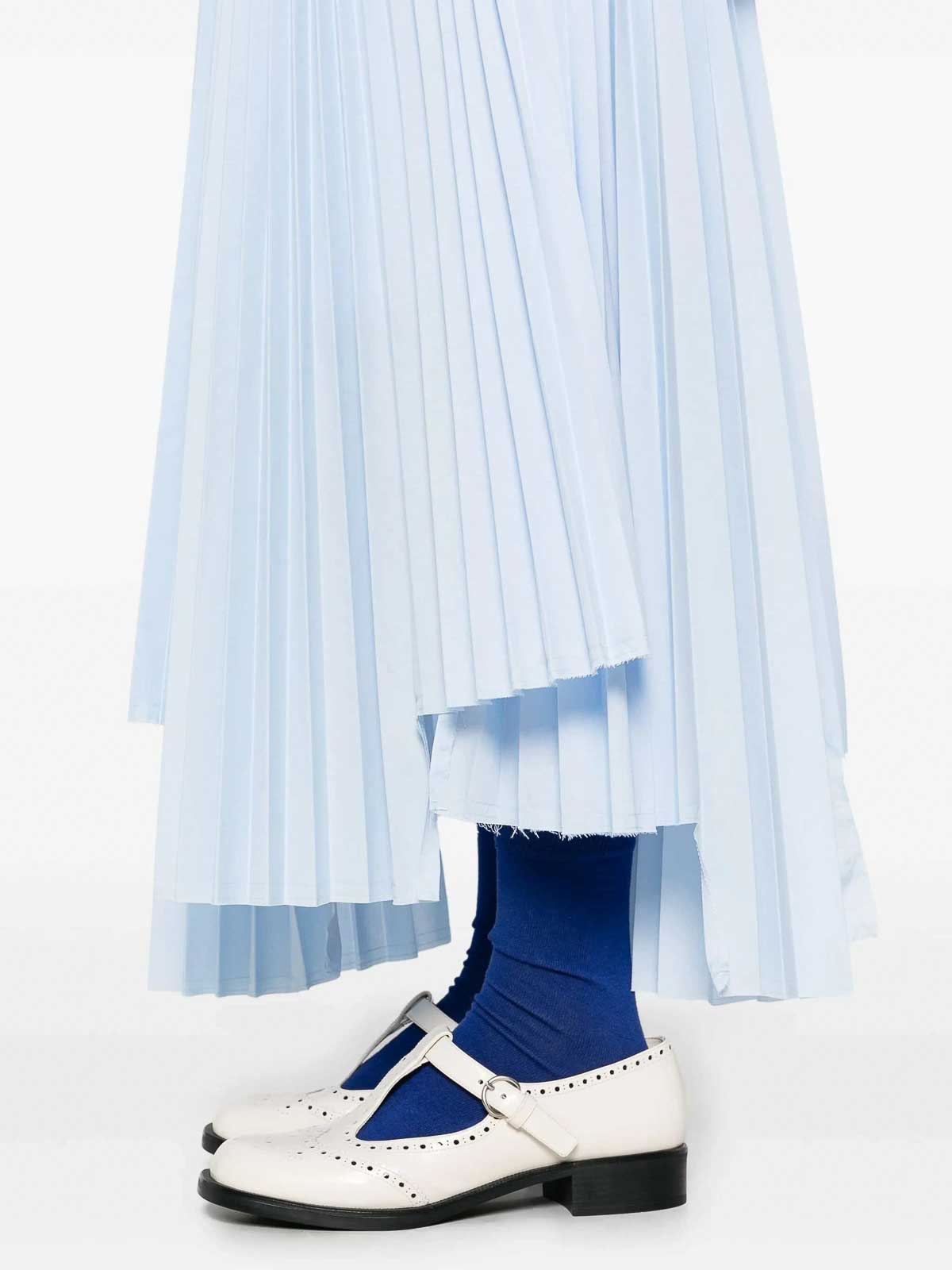 Plan C Asymmetrical Pliss Skirt