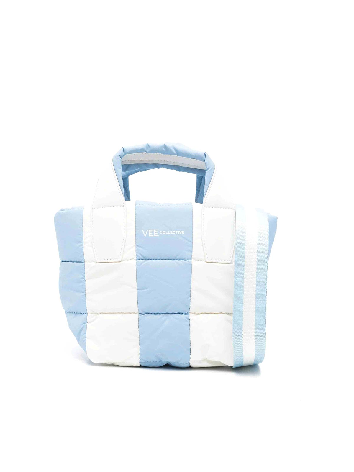 Shop Veecollective Bolso Shopping - Blanco
