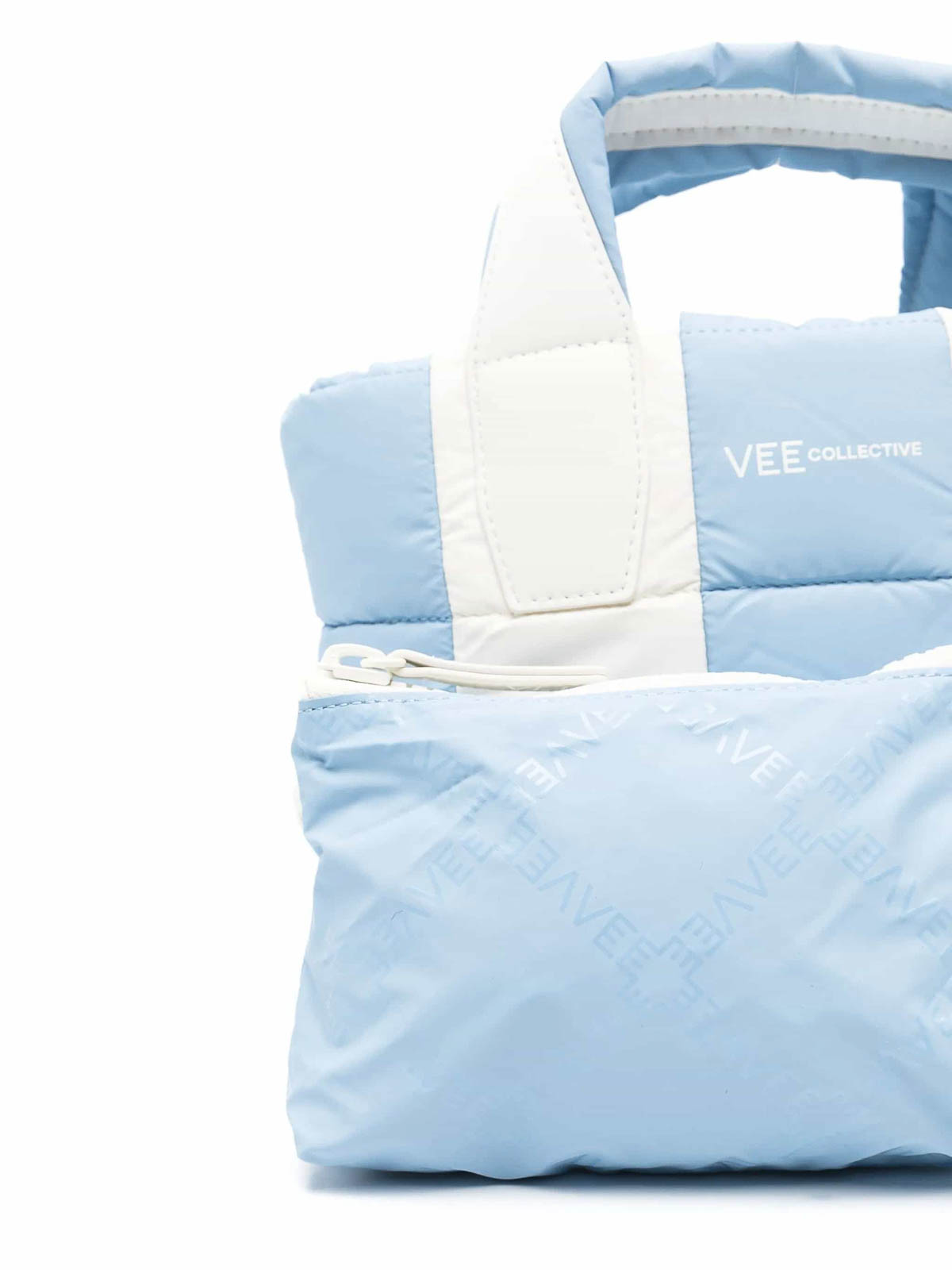Shop Veecollective Bolso Shopping - Blanco