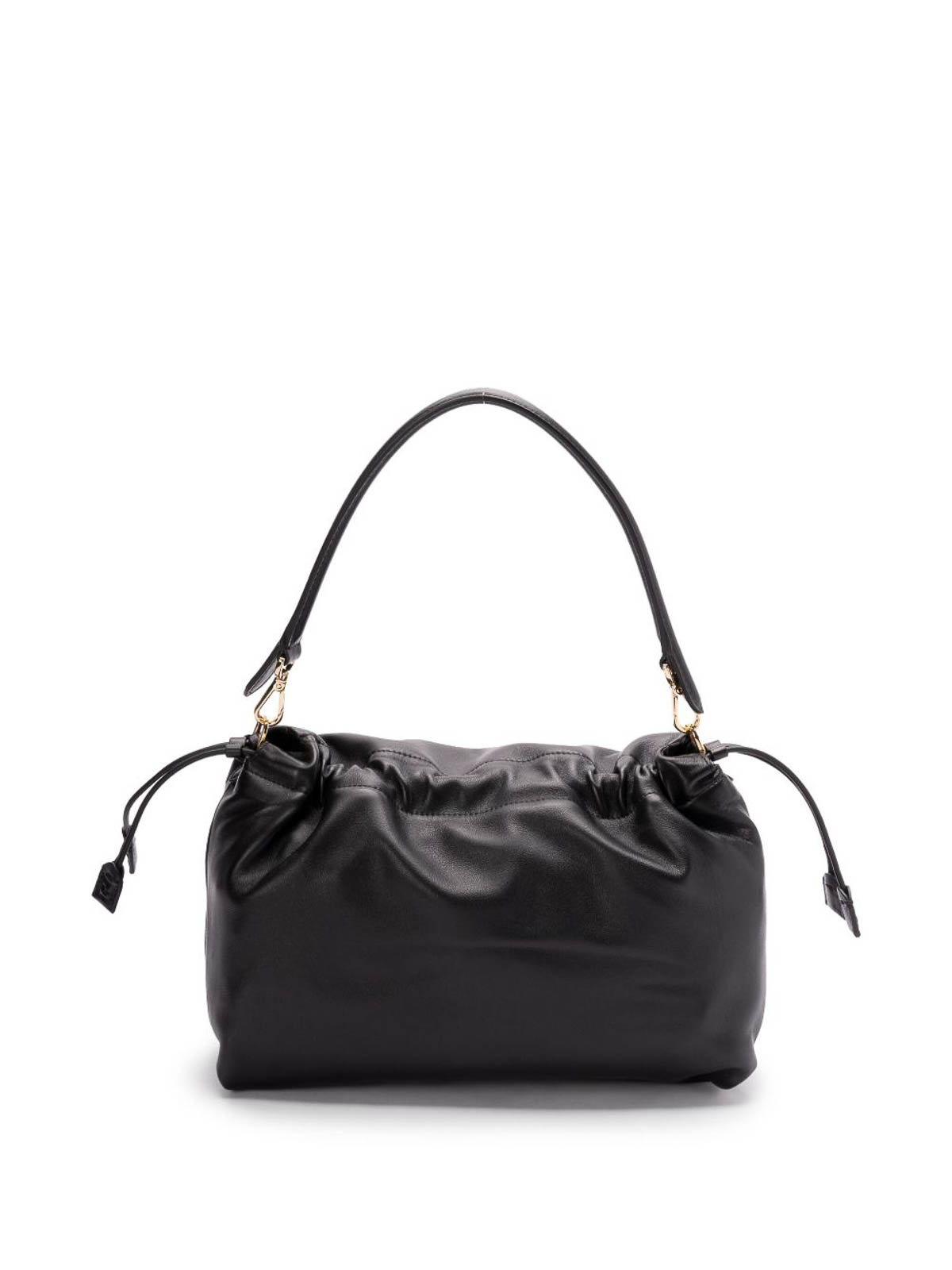 Fendi Large Top Handle Shoulder Bag In Black
