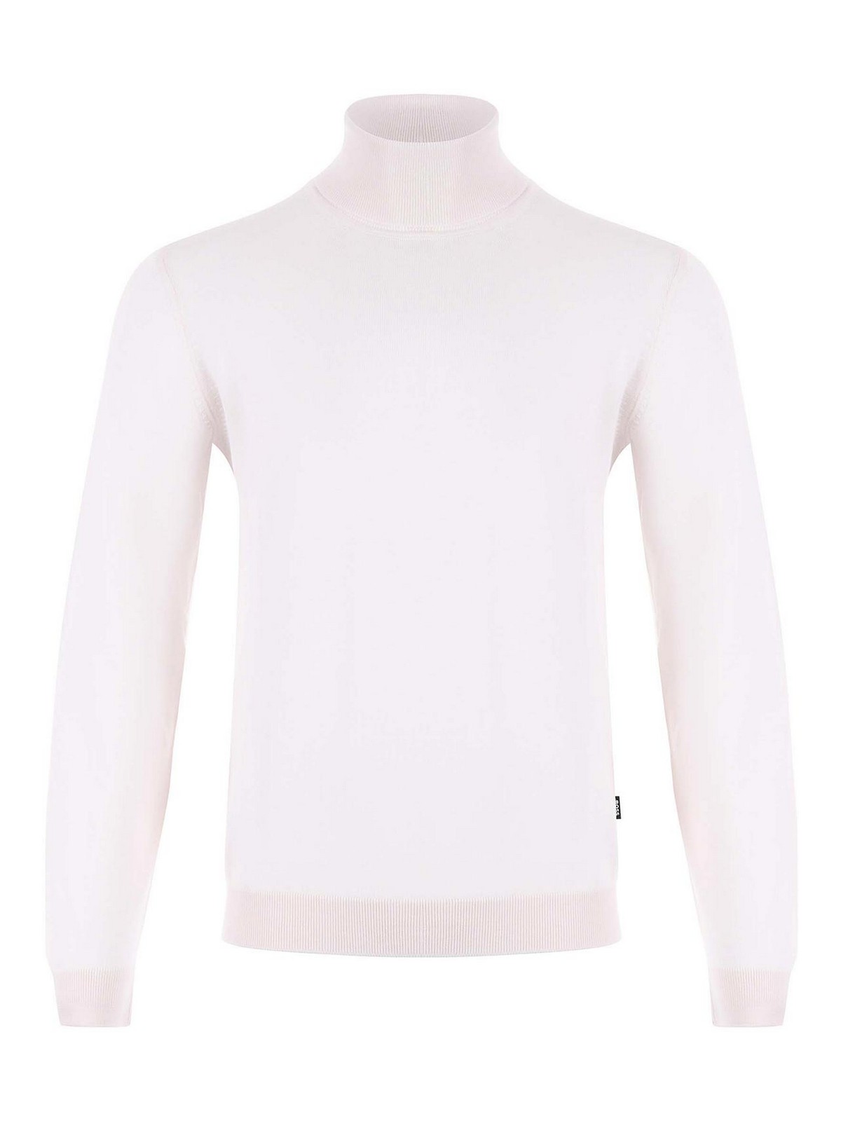 Hugo Boss Suéter Con Cuello Alto - Blanco