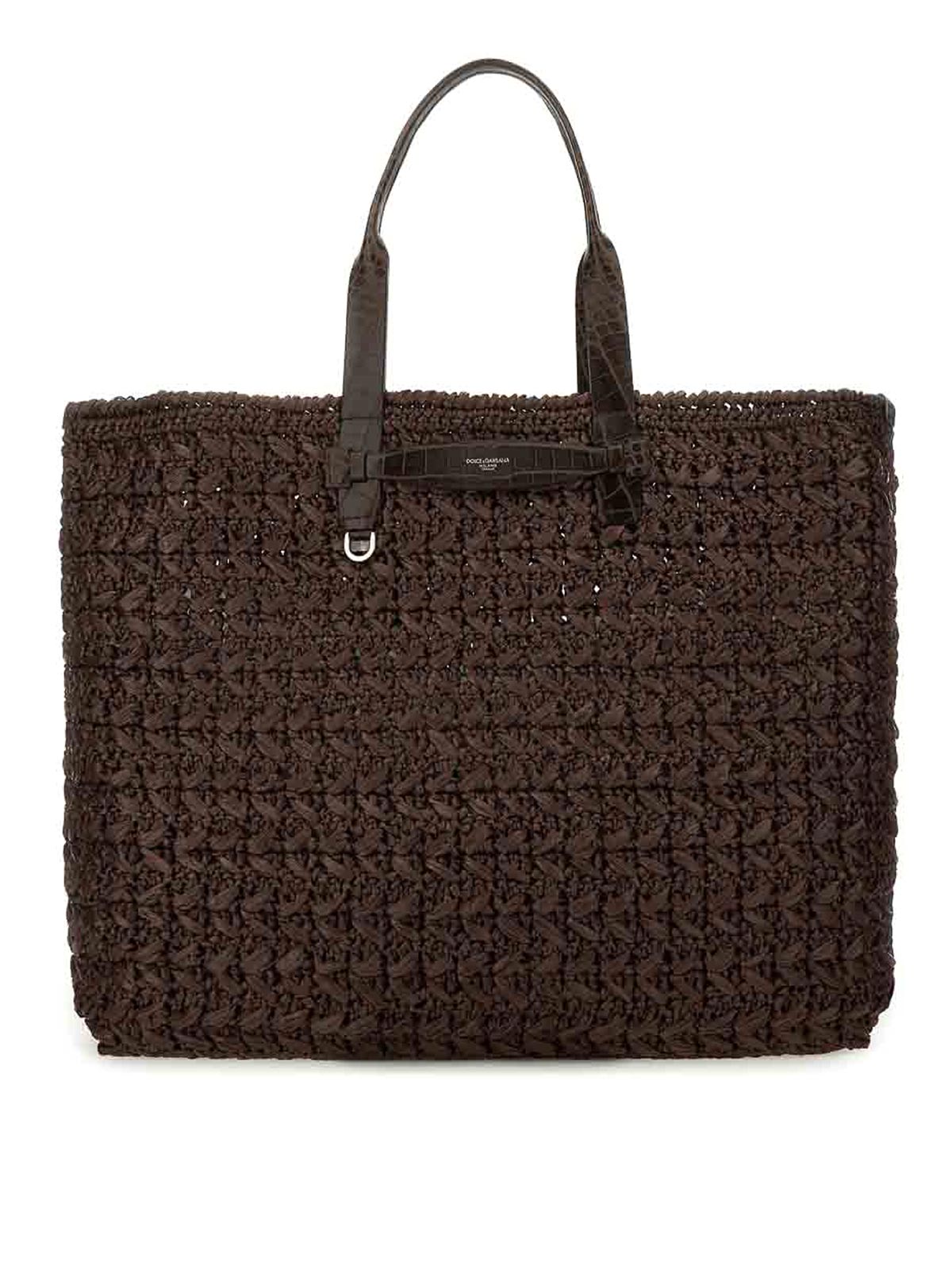 Dolce & Gabbana Woven Mesh Shopping Bag