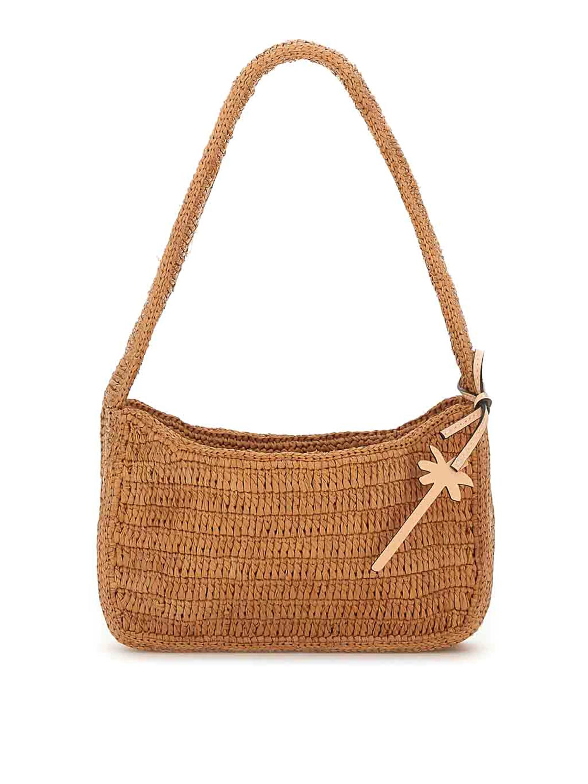 Manebi Raffia Shoulder Bag