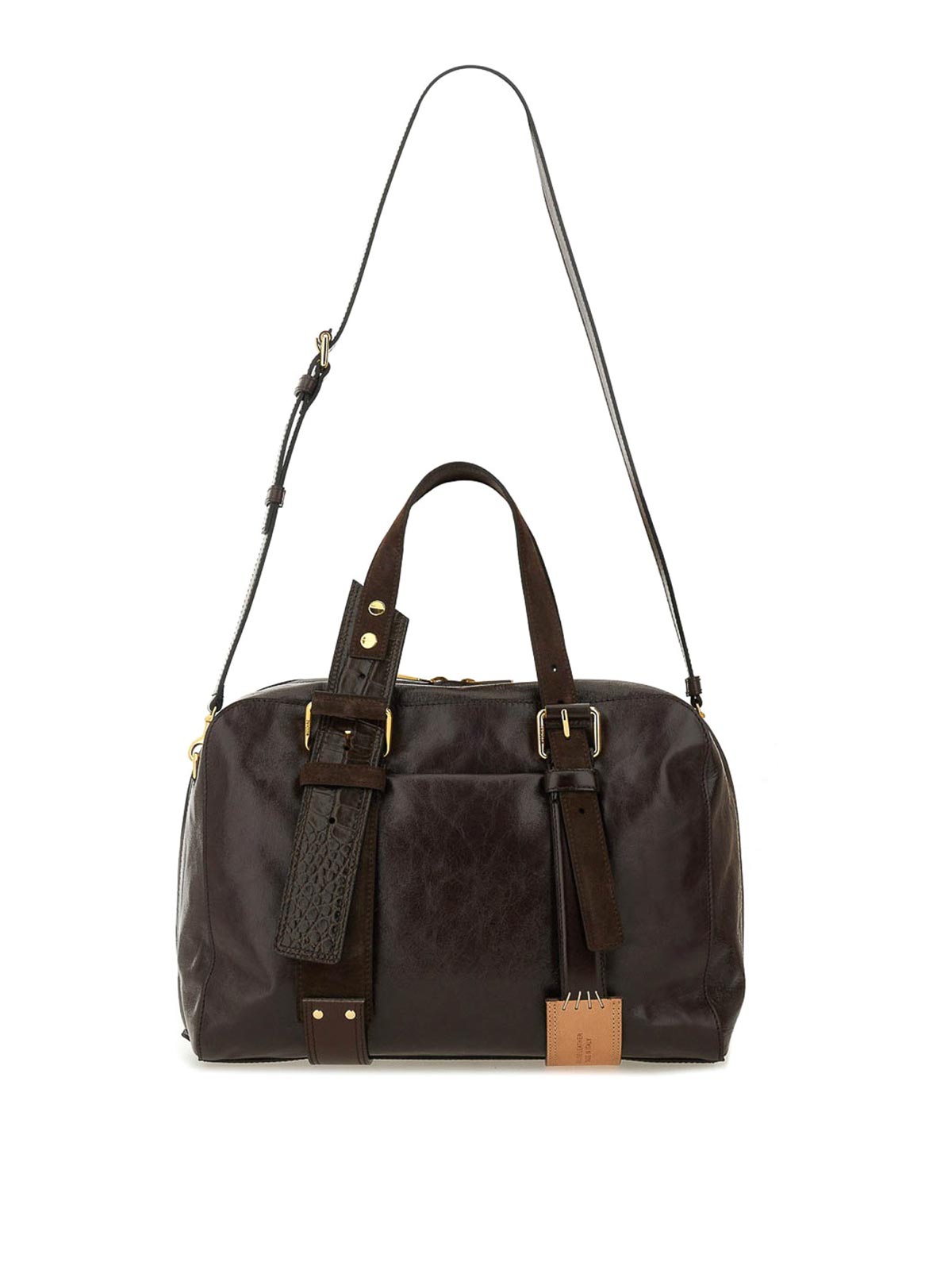 Moschino Leather Bag In Brown