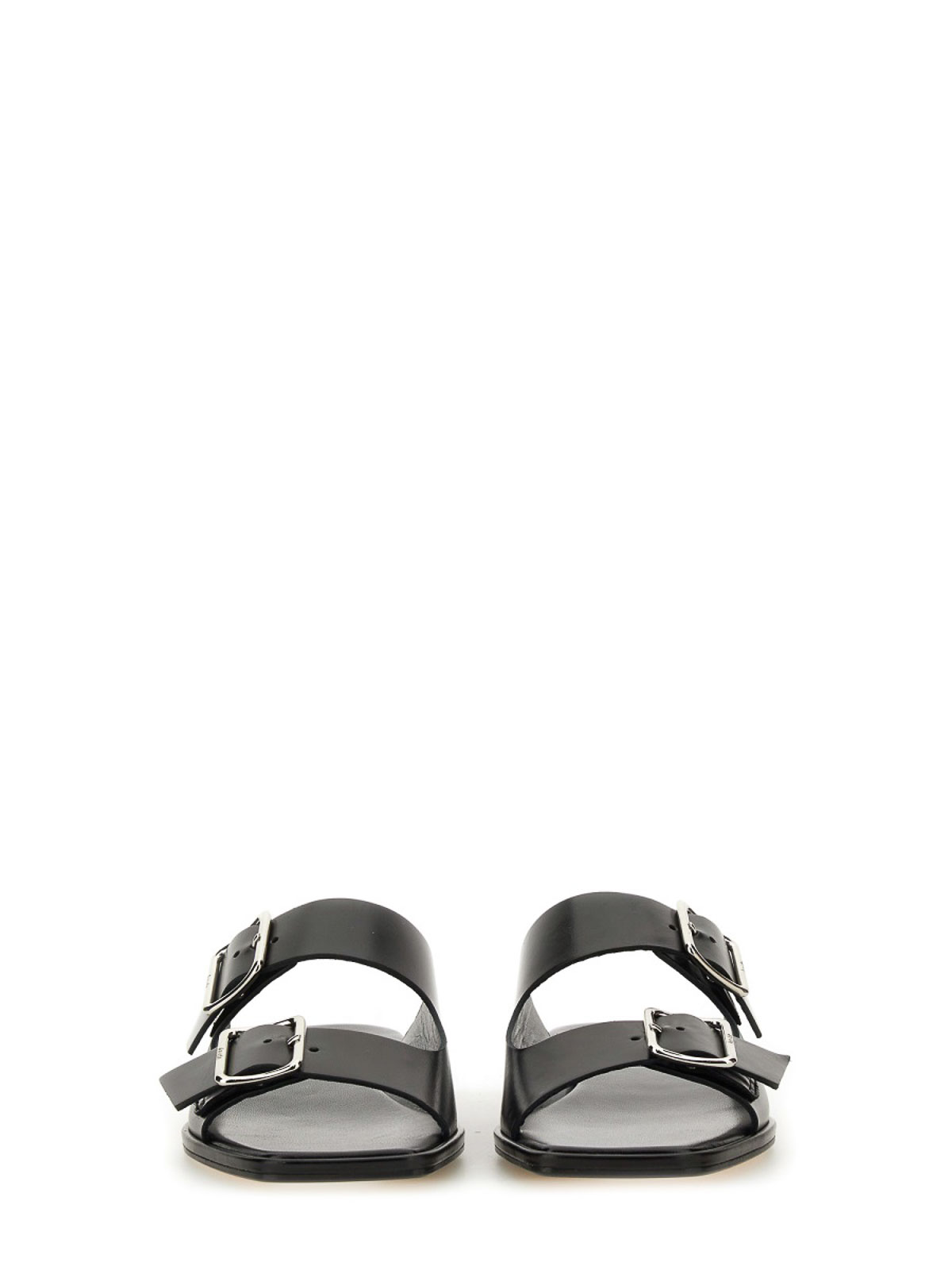 Aeyde Tonya Leather Double Strap Sandals