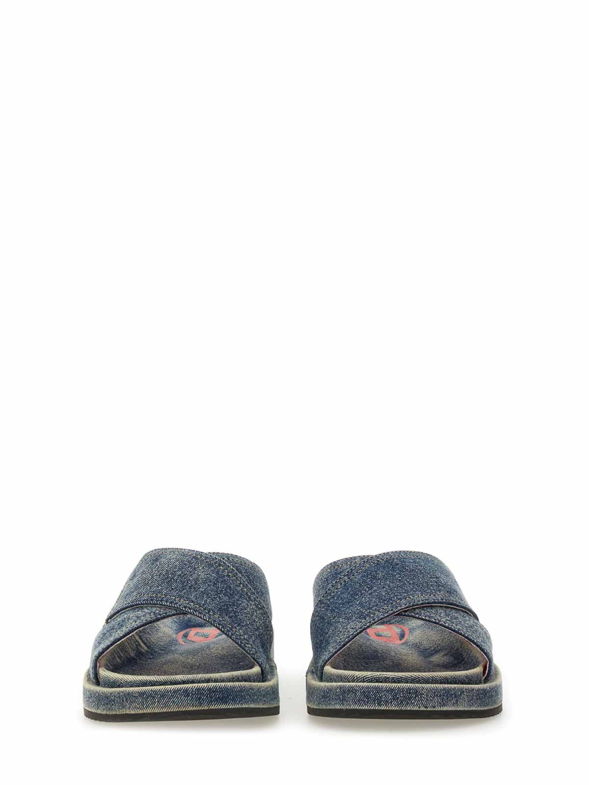 サンダル・ミュール DIESEL SLIDE SANDAL CRIS CROS Diesel Slide Sandal Cris Cros - Blue - Women | Y03612P0320HA711