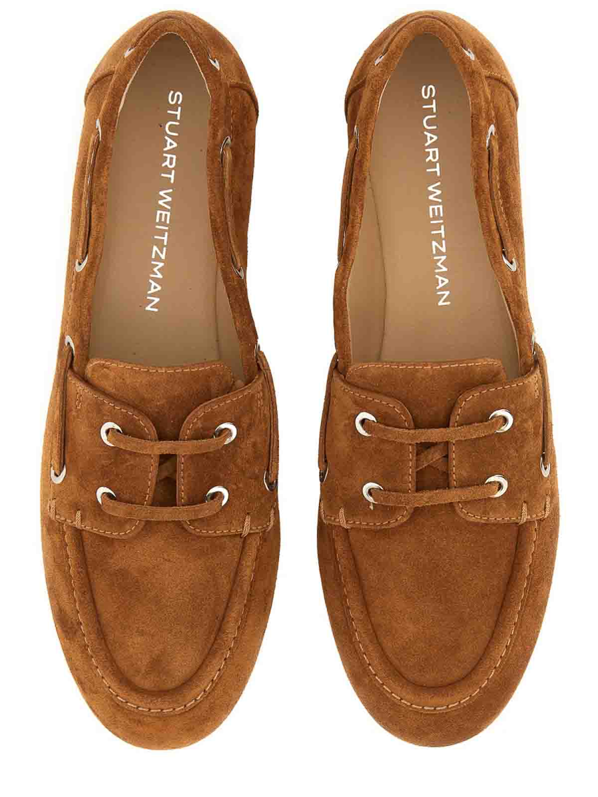 Stuart Weitzman Tinsley Moccasin Suede Loafers