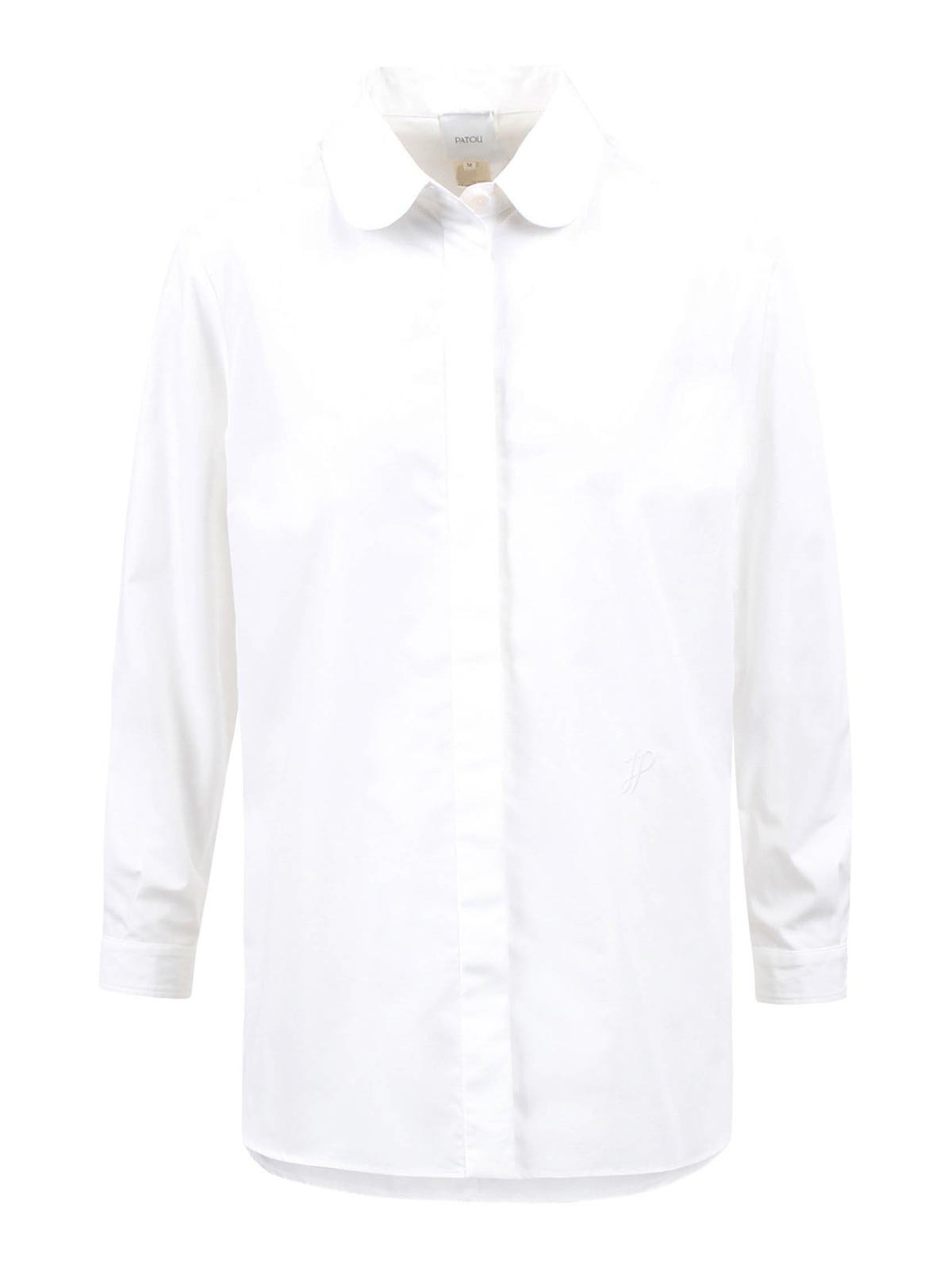 Patou Sartorial Shirt In Organic Cotton Popelines