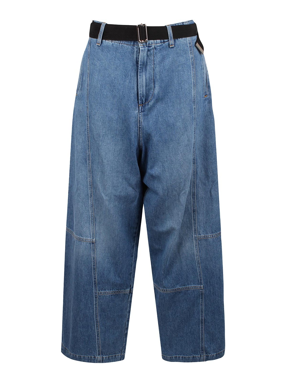 Plan C Straight Leg Jeans With Belt