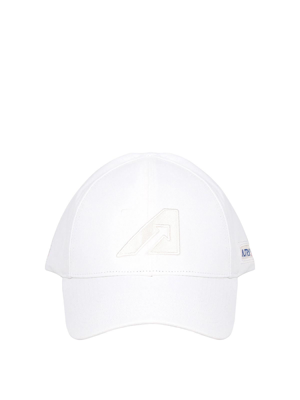 Autry White Baseball Hat With Embroidered Logo