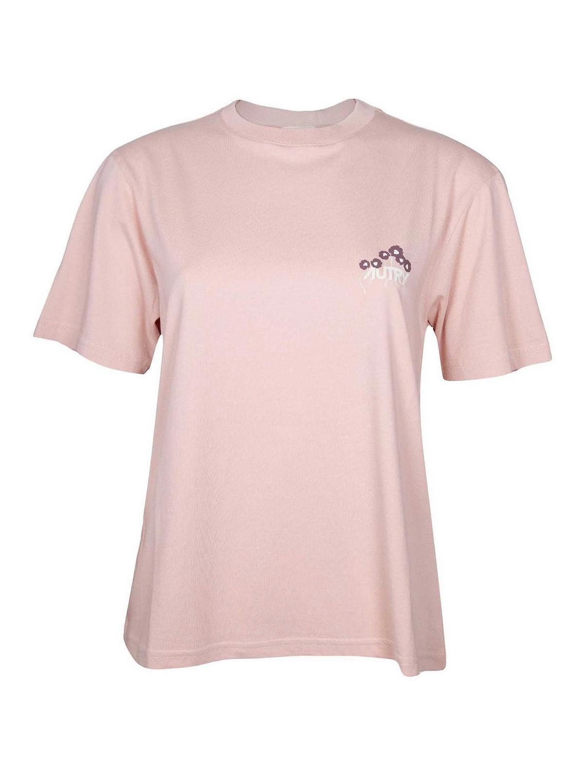 Autry Pink Cotton T-shirt