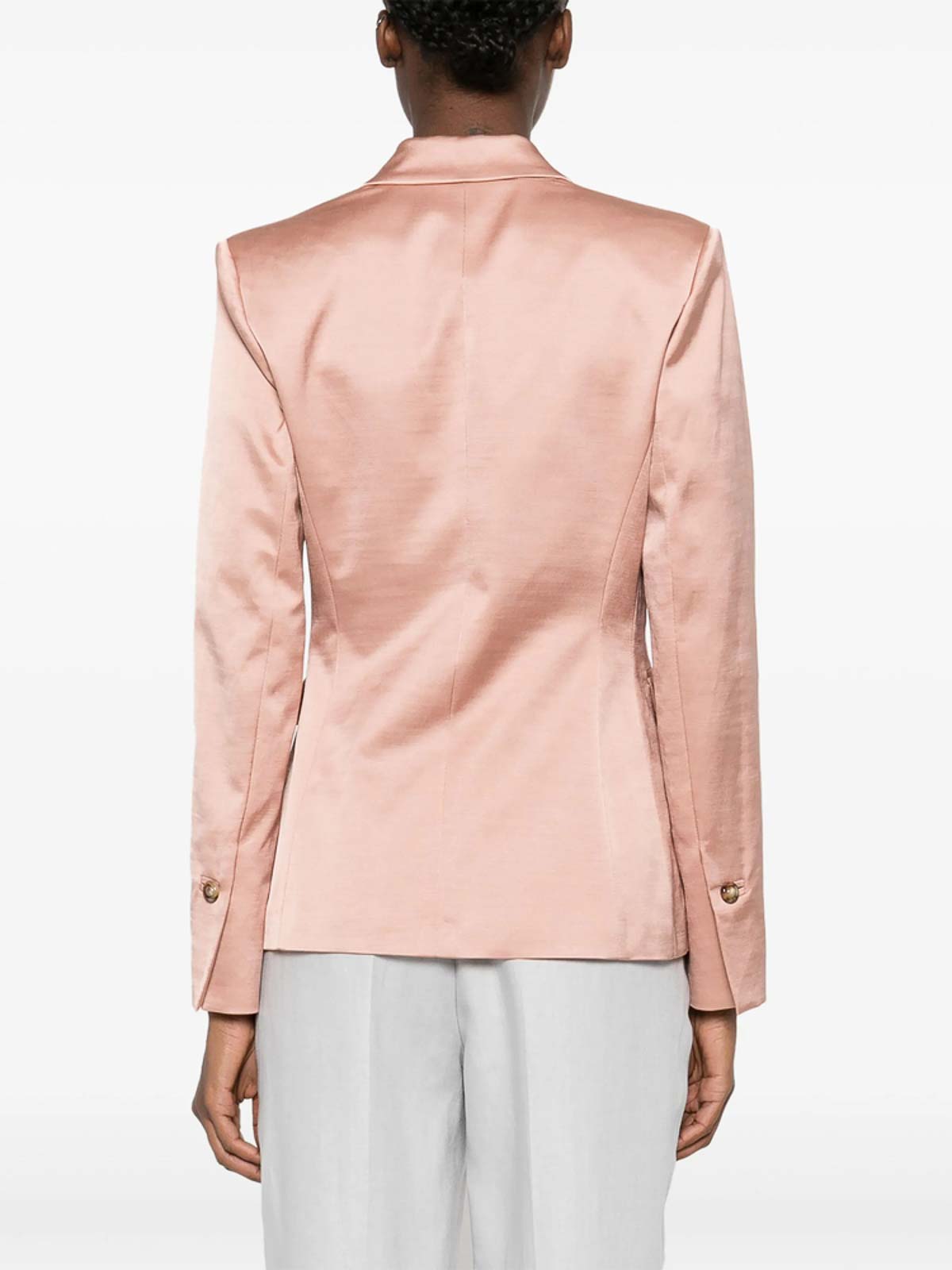 Pinko Tailored Double-breasted Jacket With Gold-tone Buttons