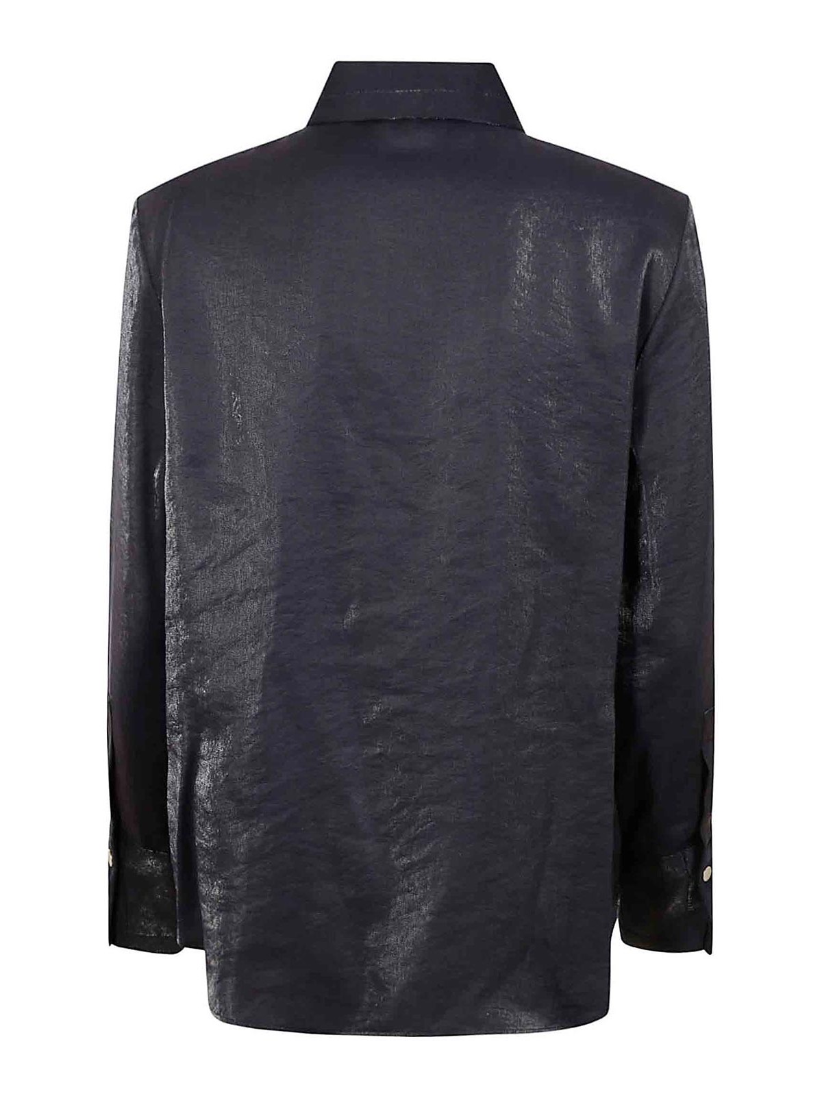 Glanshirt Structured Black Shirt With Classic Button-up Design